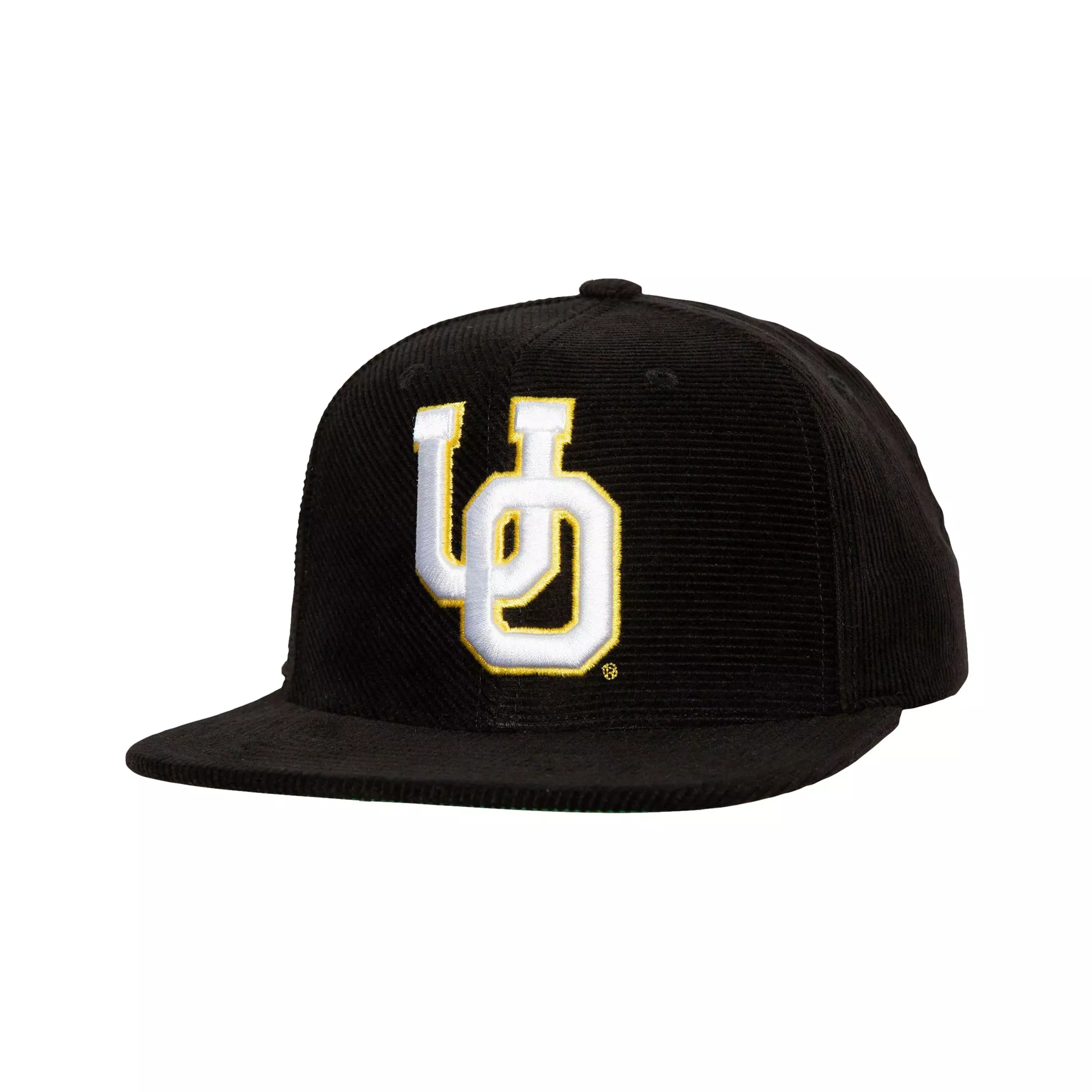 Mitchell & Ness Oregon Ducks All Directions Corduroy Snapback - BLACK