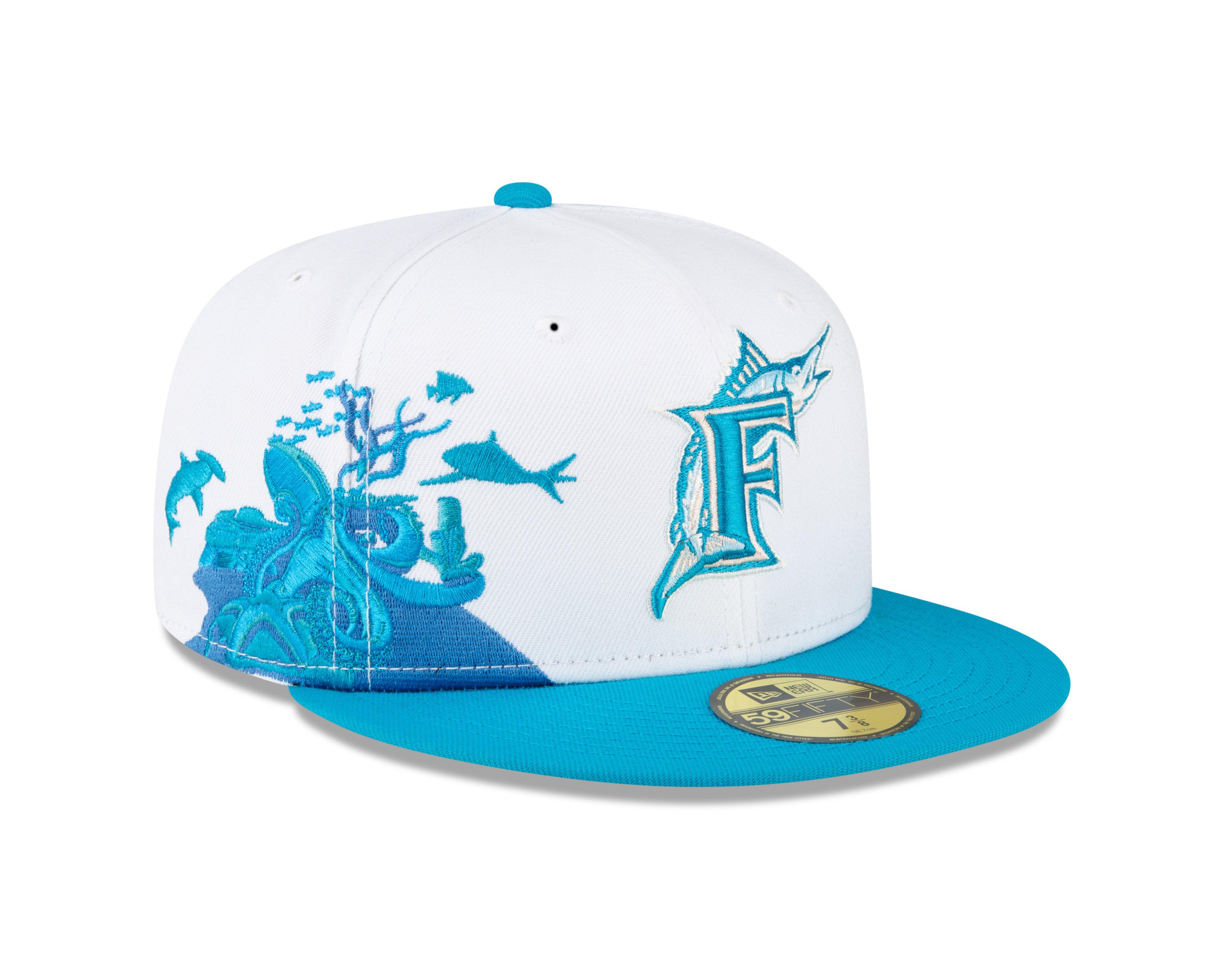 New Era Florida Marlins 59FIFTY Under the Sea Fitted Hat - Hibbett