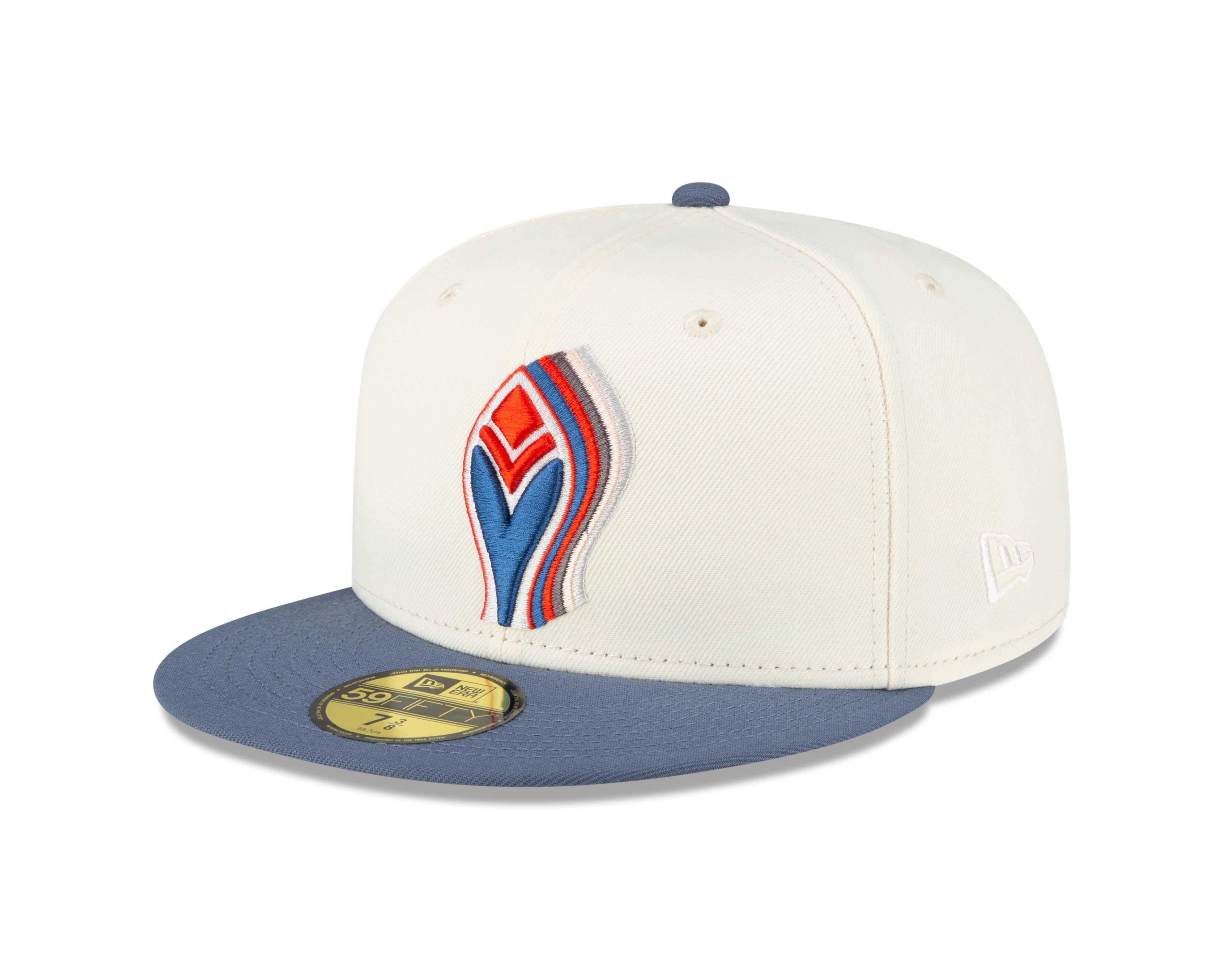 New Era Atlanta Braves 59FIFTY Tri-Color Logo Fitted Hat-White - WHITE