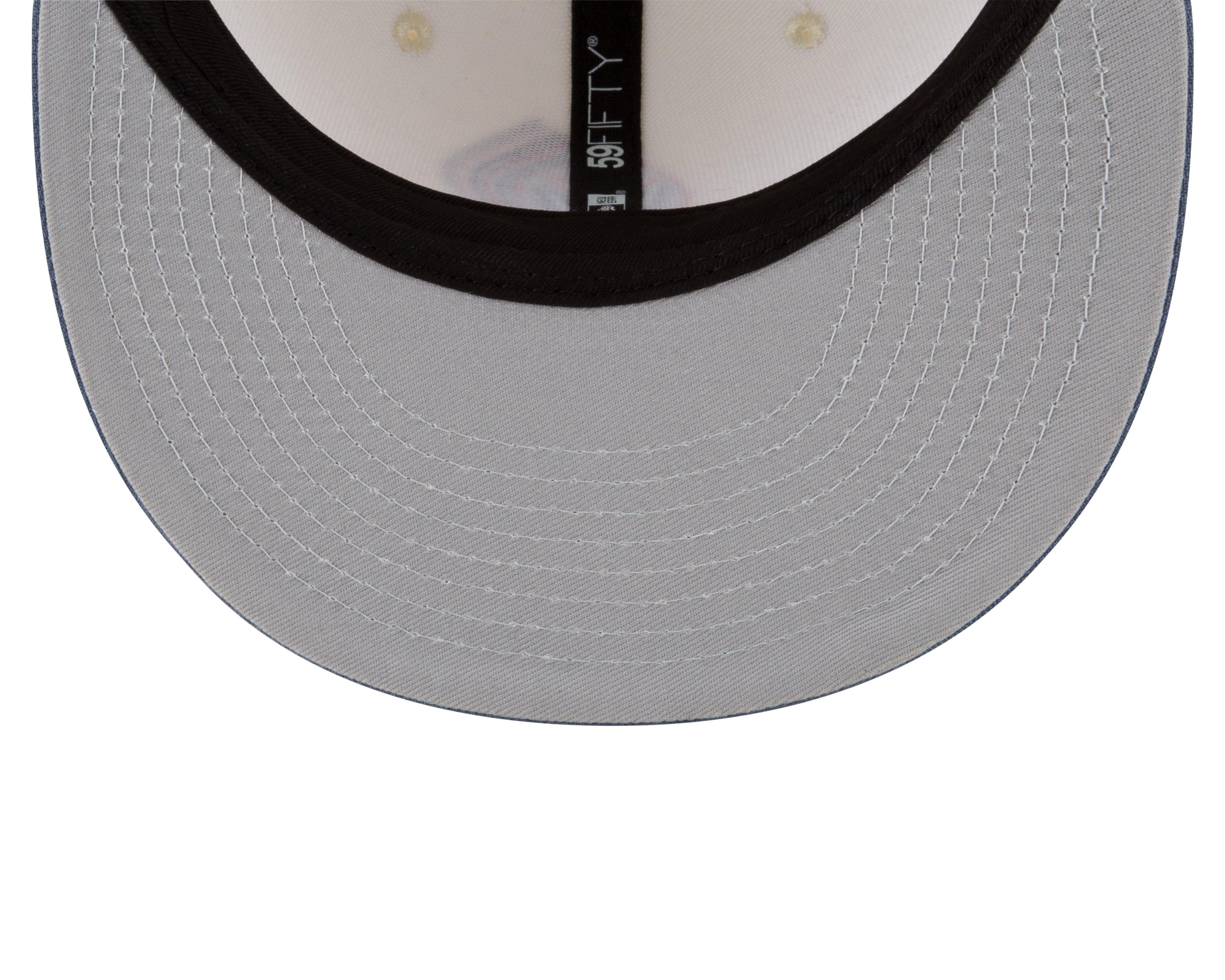 New Era Atlanta Braves 59FIFTY Tri-Color Logo Fitted White Hat