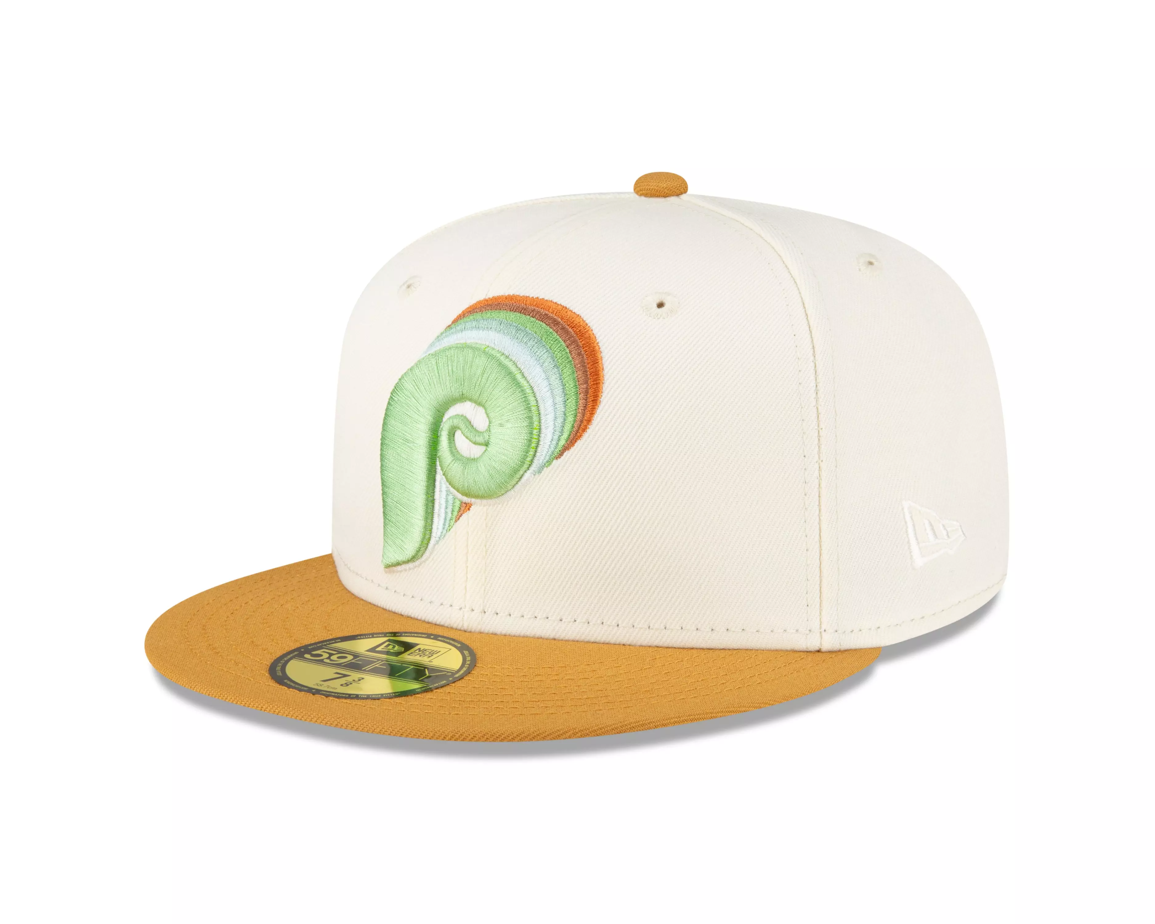 New Era Philadelphia Phillies 59FIFTY Tri-Color Logo Fitted Hat - WHITE