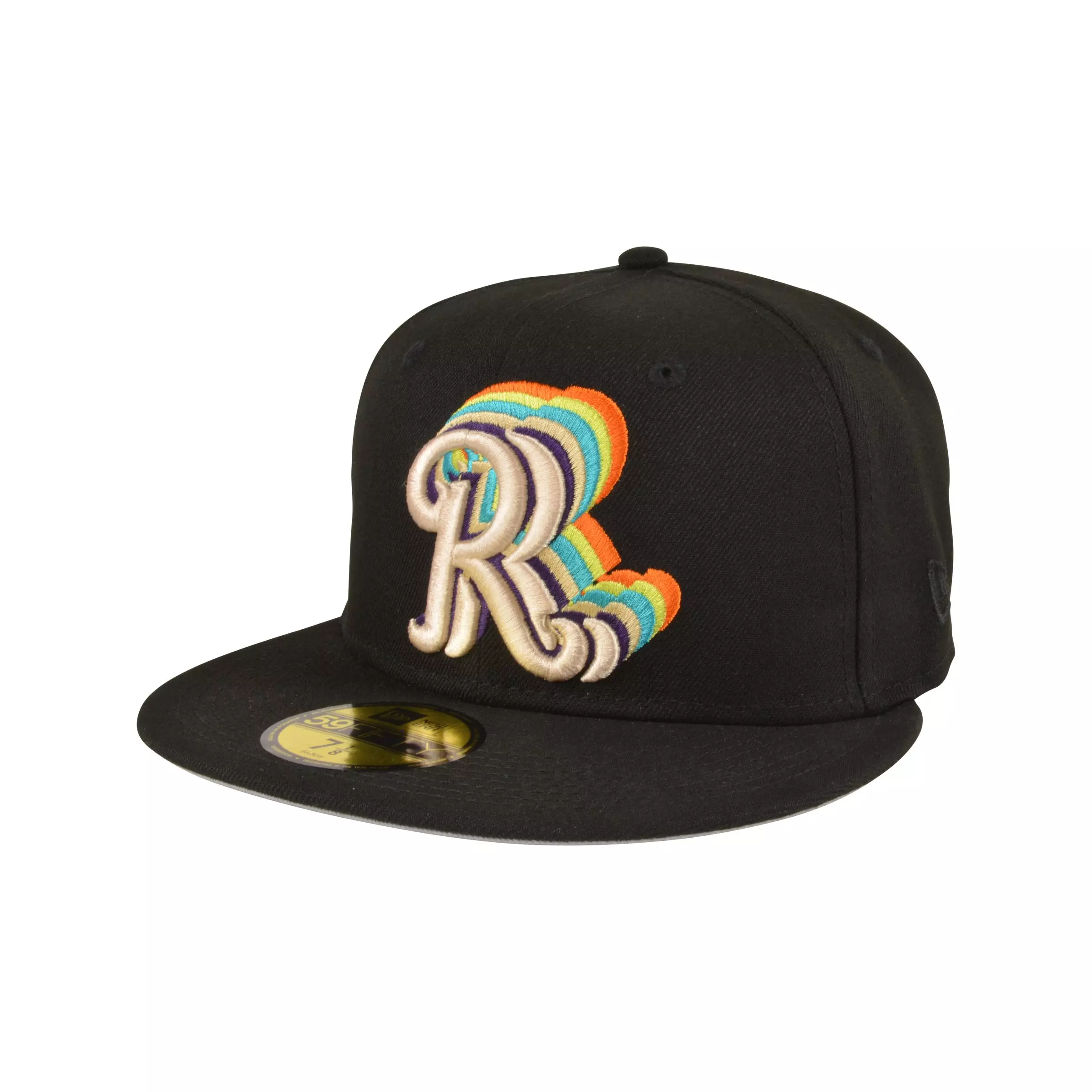 New Era Frisco RoughRiders 59FIFTY Tri Color Fitted Hat - BLACK