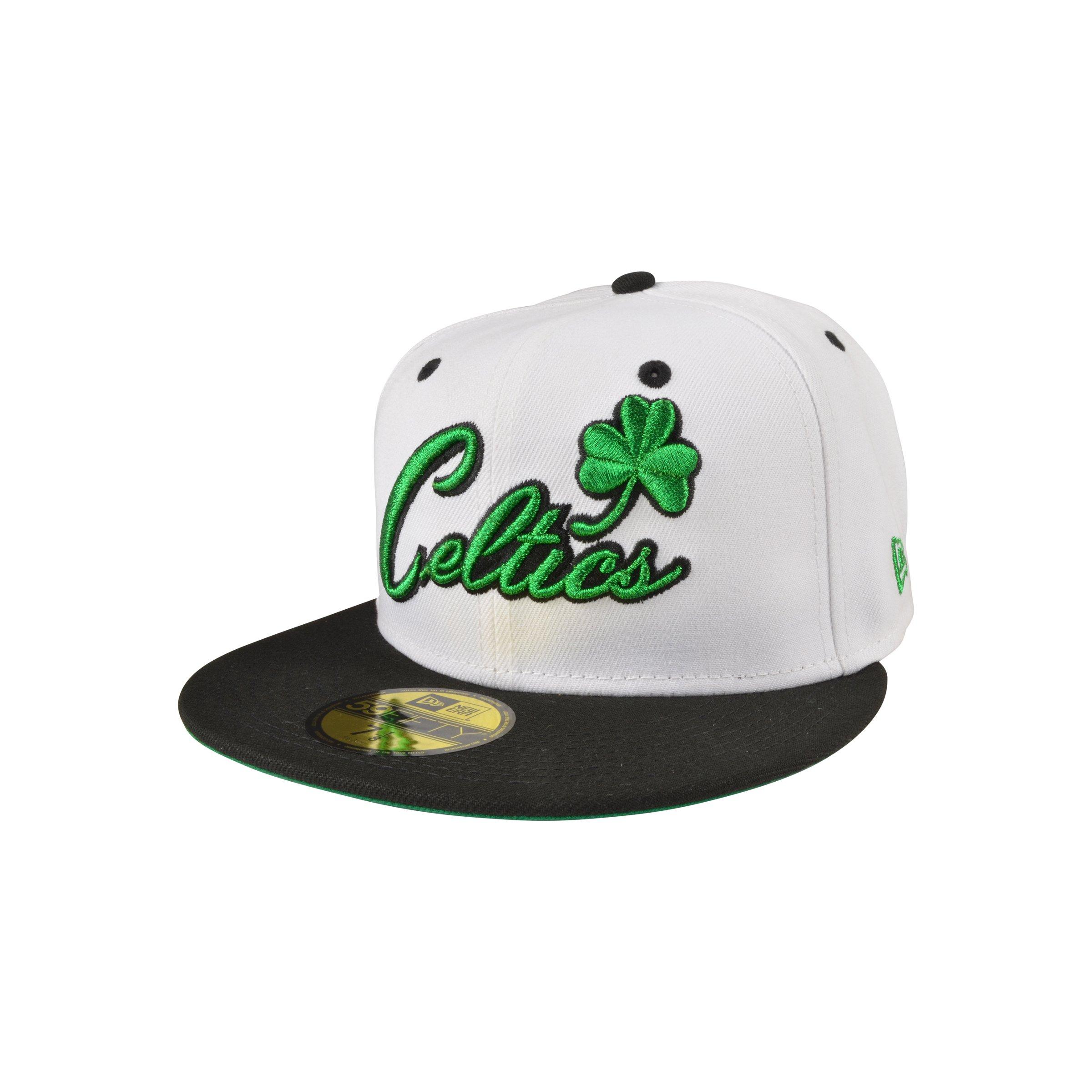 New Era Boston Celtics 59FIFTY Fitted Hat (White/Green) 7 1/2