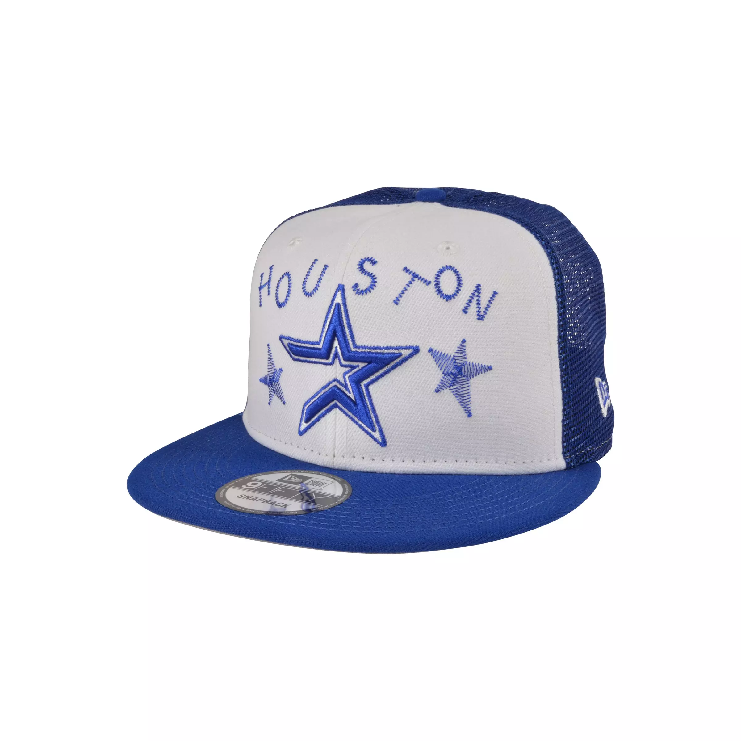 New Era Houston Astros 9FIFTY Doodle Love Trucker Snapback - ROYAL