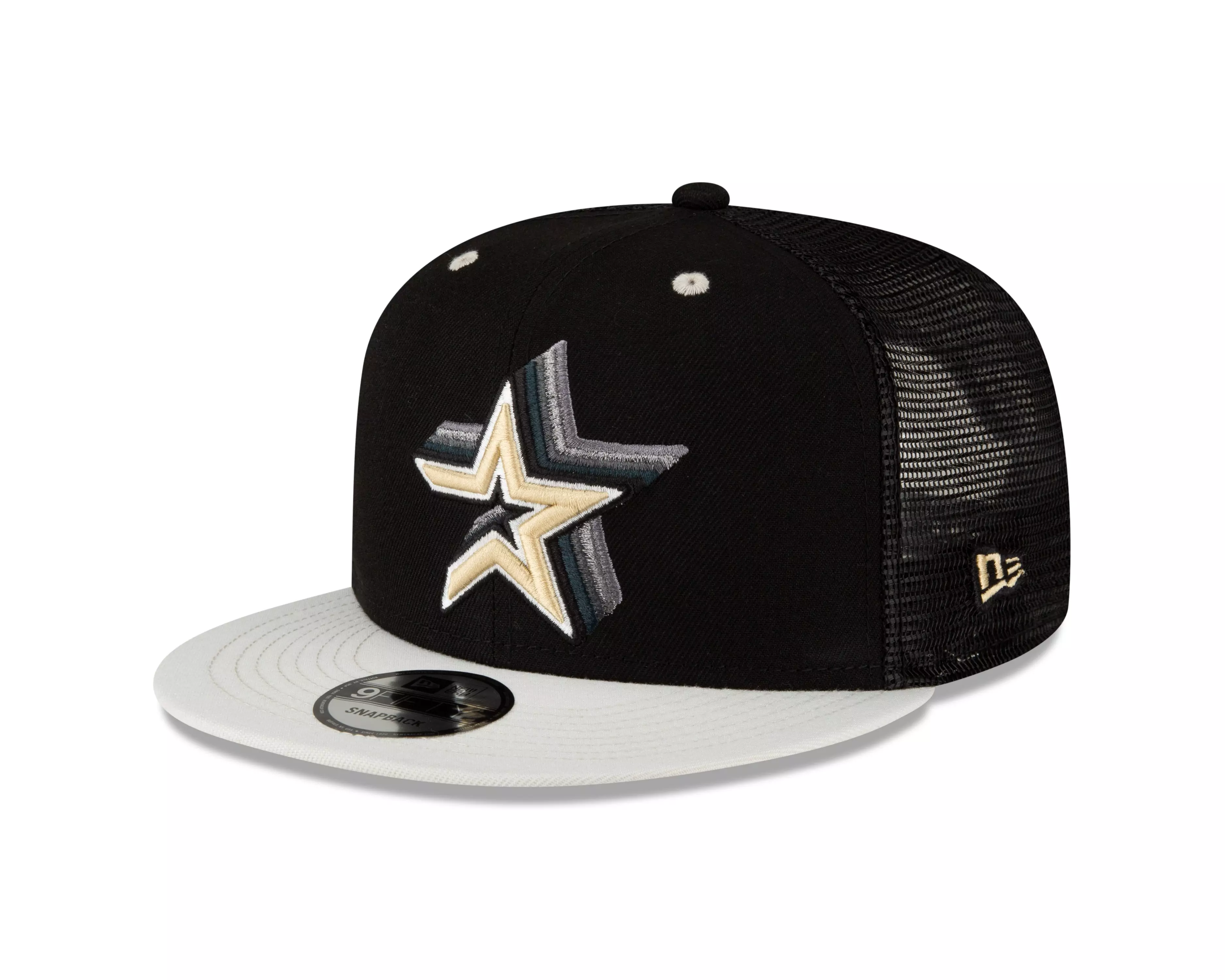 New Era Houston Astros 9FIFTY Grounded Color Snapback - BLACK
