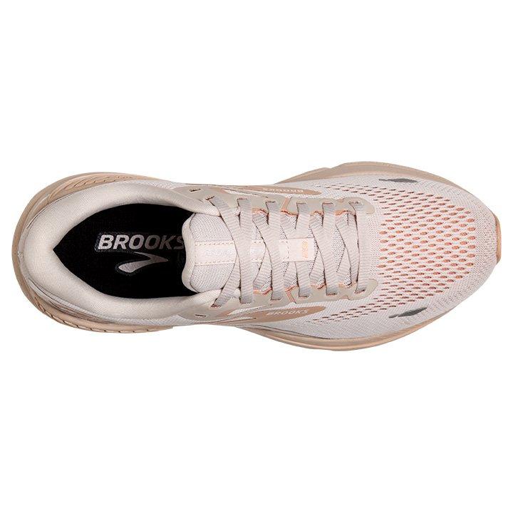 Brooks Adrenaline GTS 23 "Crystal Grey/Villa/White" Women's Running Shoe - GREY/WHITE Thumbnail View 5