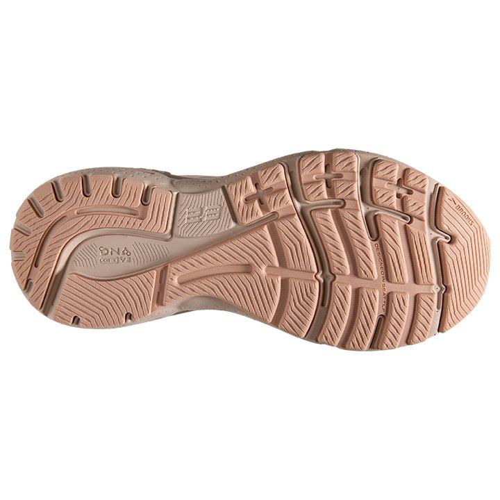 Brooks Adrenaline GTS 23 "Crystal Grey/Villa/White" Women's Running Shoe - GREY/WHITE Thumbnail View 6