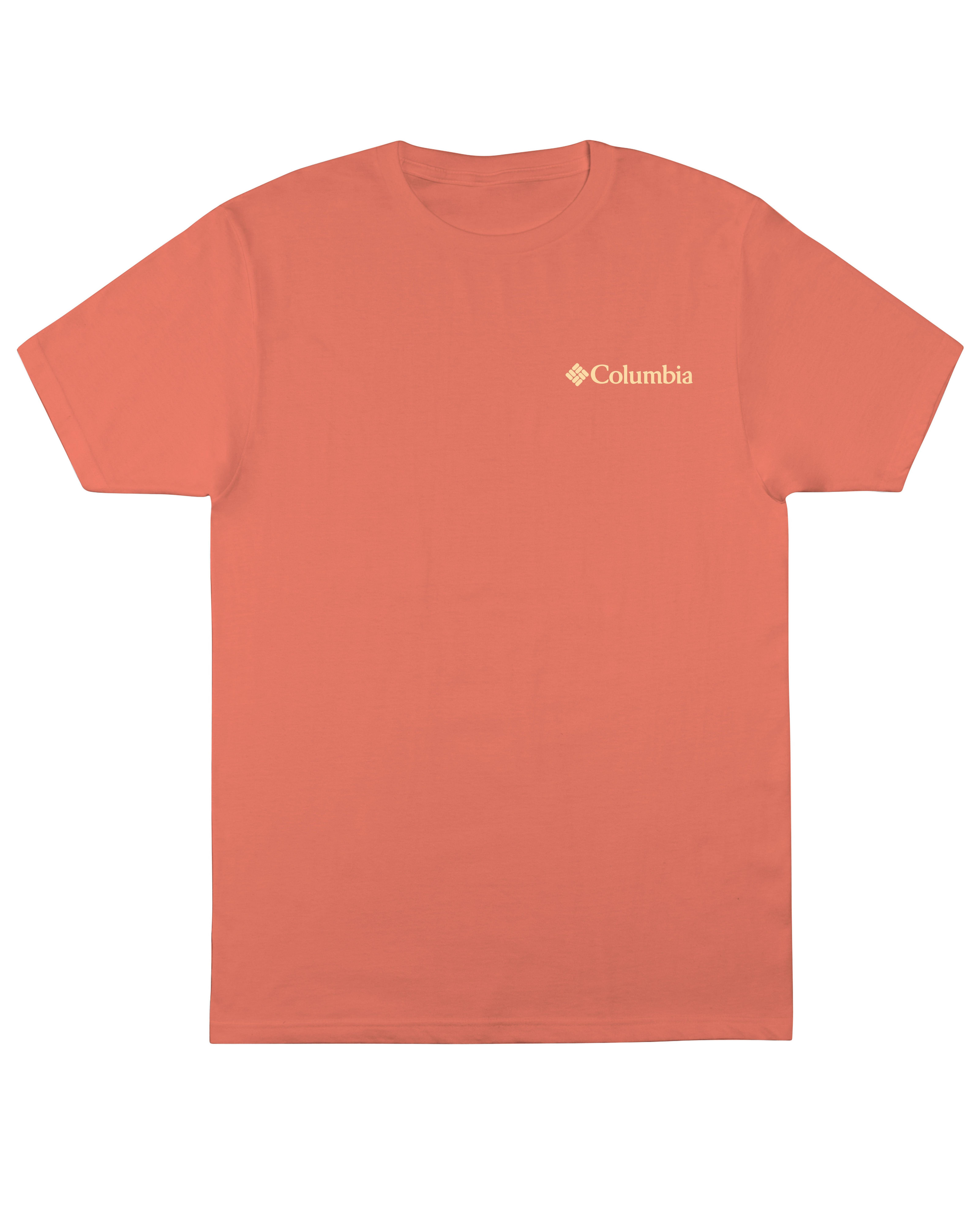 Columbia Men's Sunday Tee - Bright Peach - LT PINK Thumbnail View 2