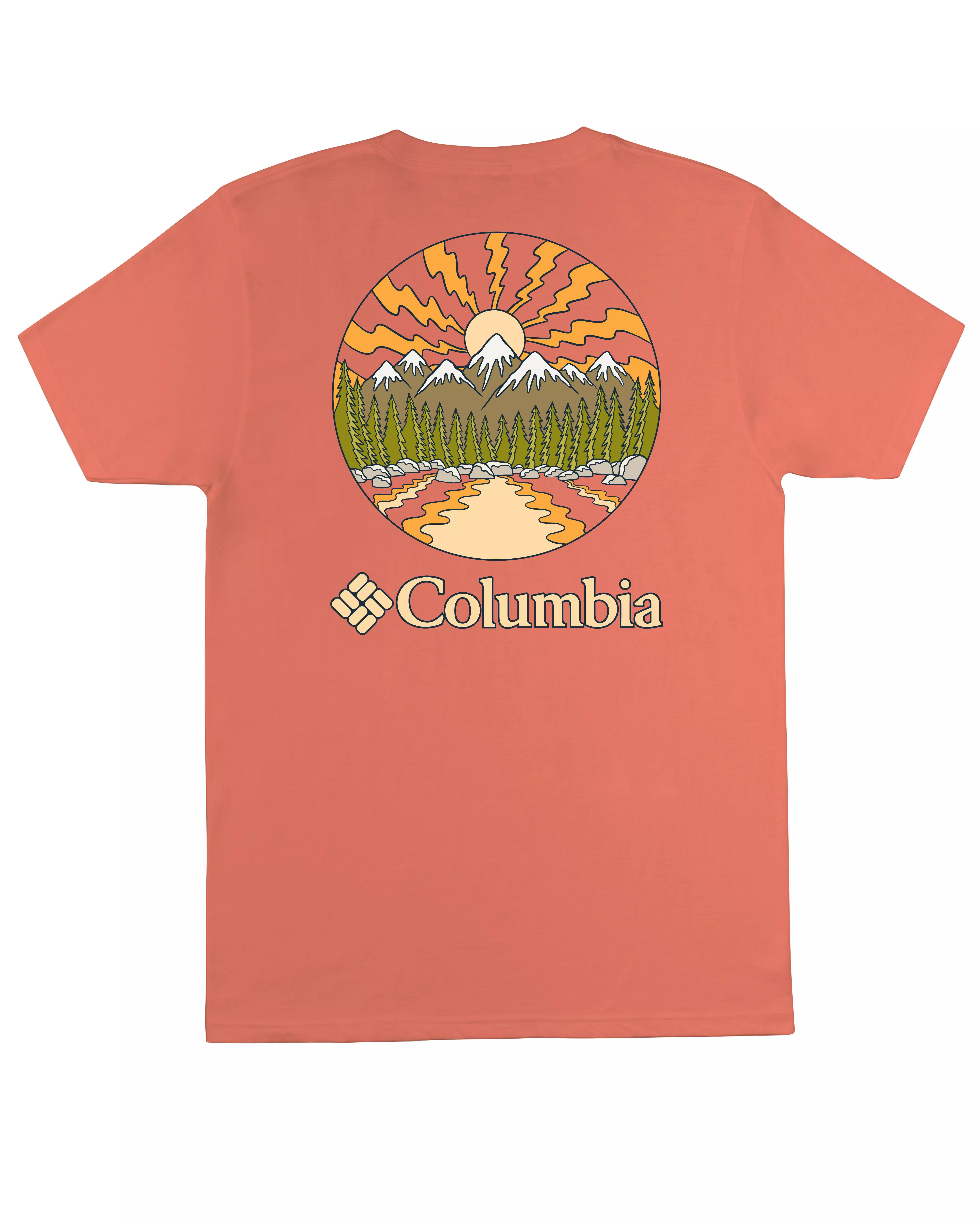 Columbia Men's Sunday Tee - Bright Peach - LT PINK