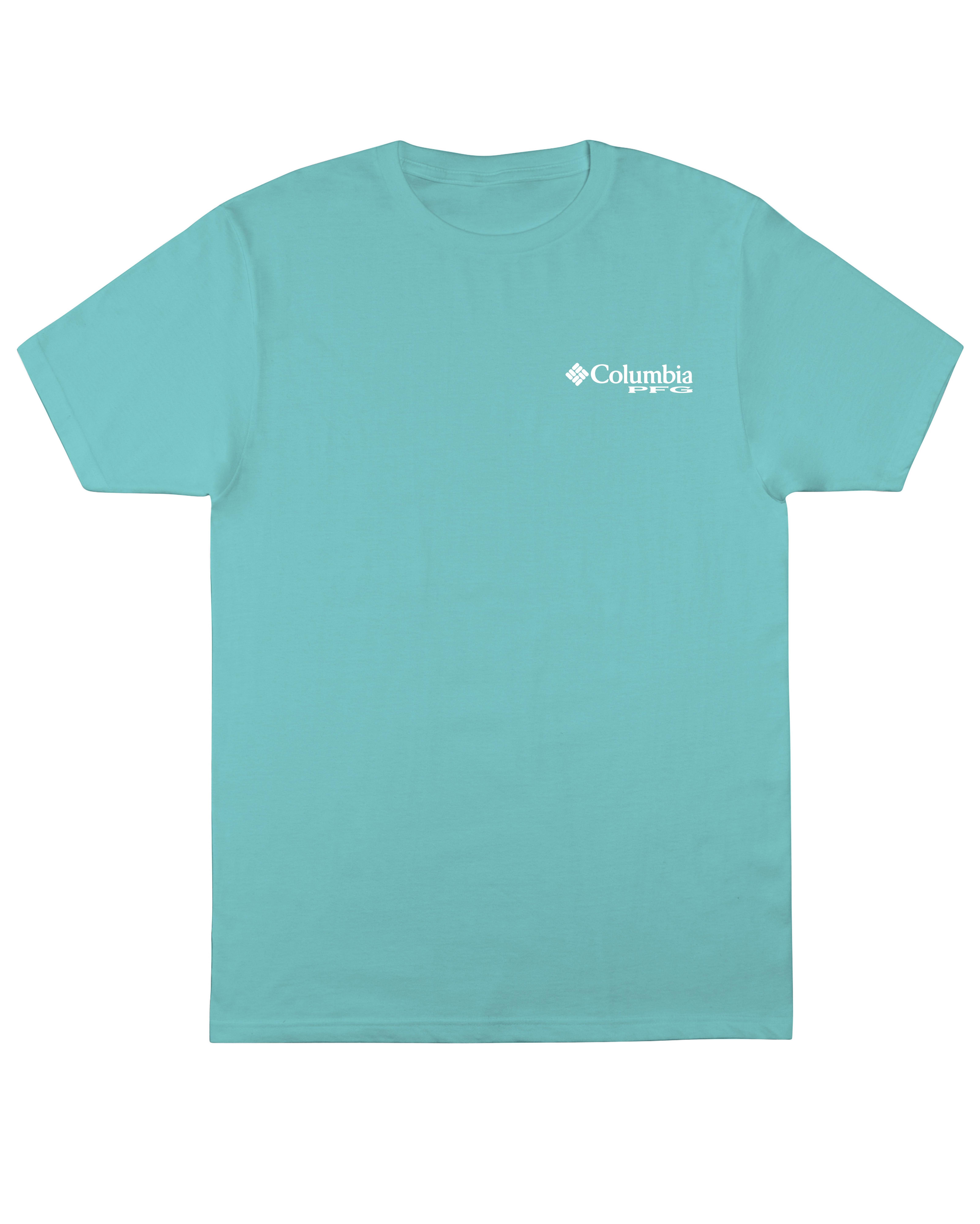 Columbia Men's PFG Gulf Stream Tee - LT BLUE Thumbnail View 2