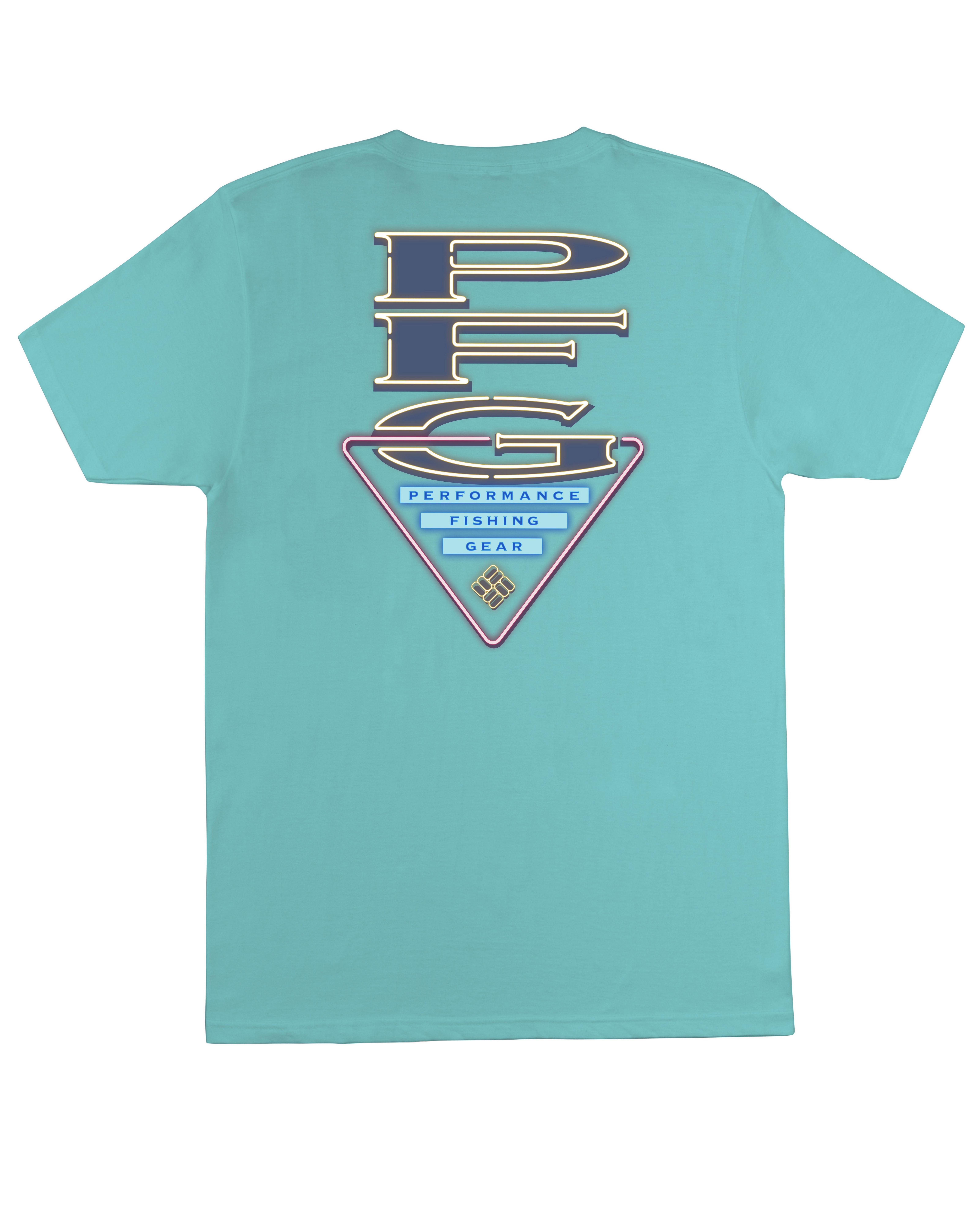 Columbia Men's PFG Gulf Stream Tee - LT BLUE Thumbnail View 1