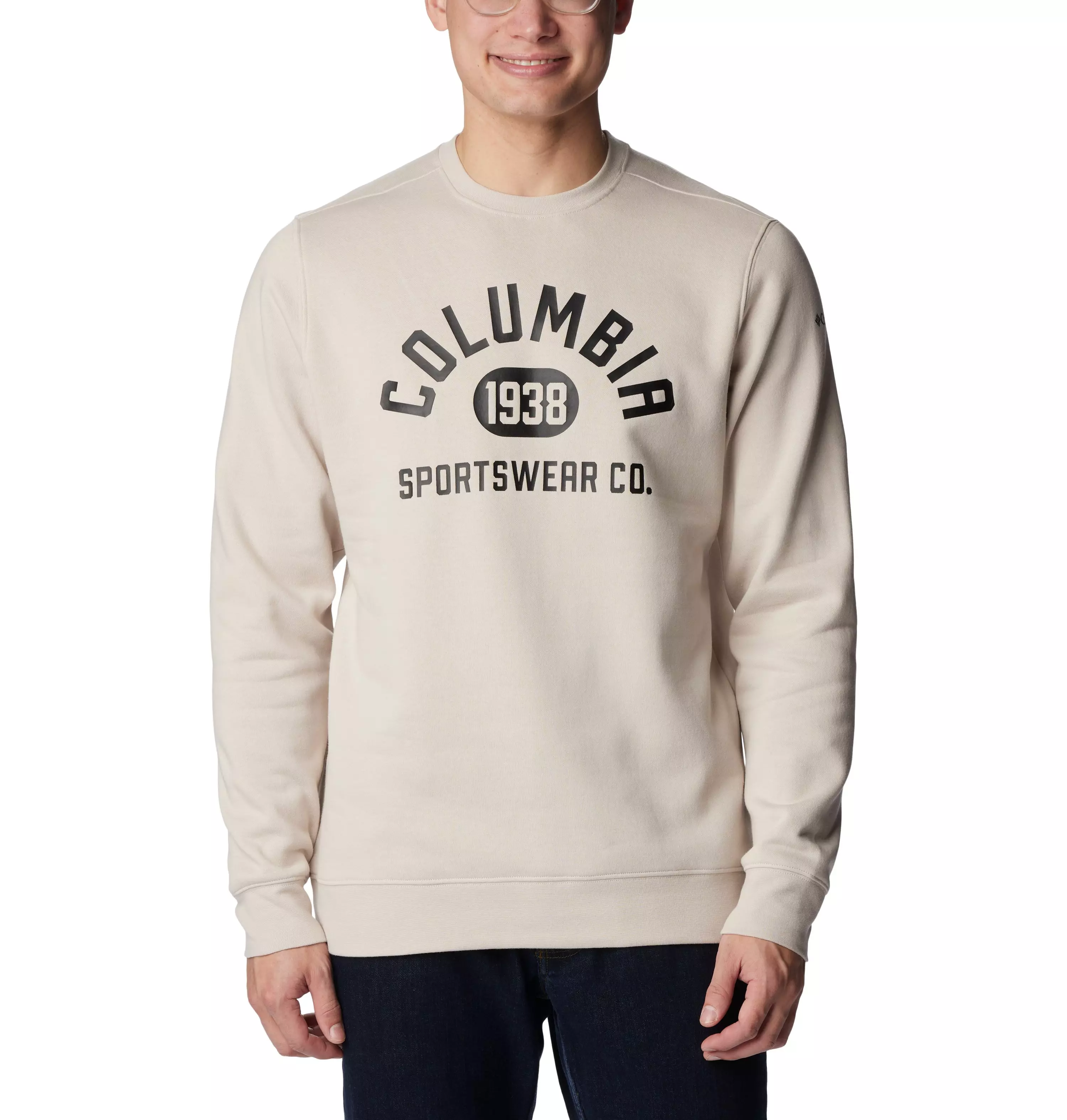 Columbia Men's Trek Crew Sweatshirt-Grey - GREY