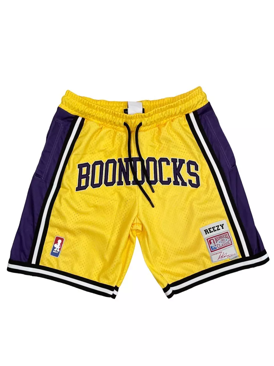 Virtual Threads Men's Boondocks Riley Slam Shorts - YELLOW