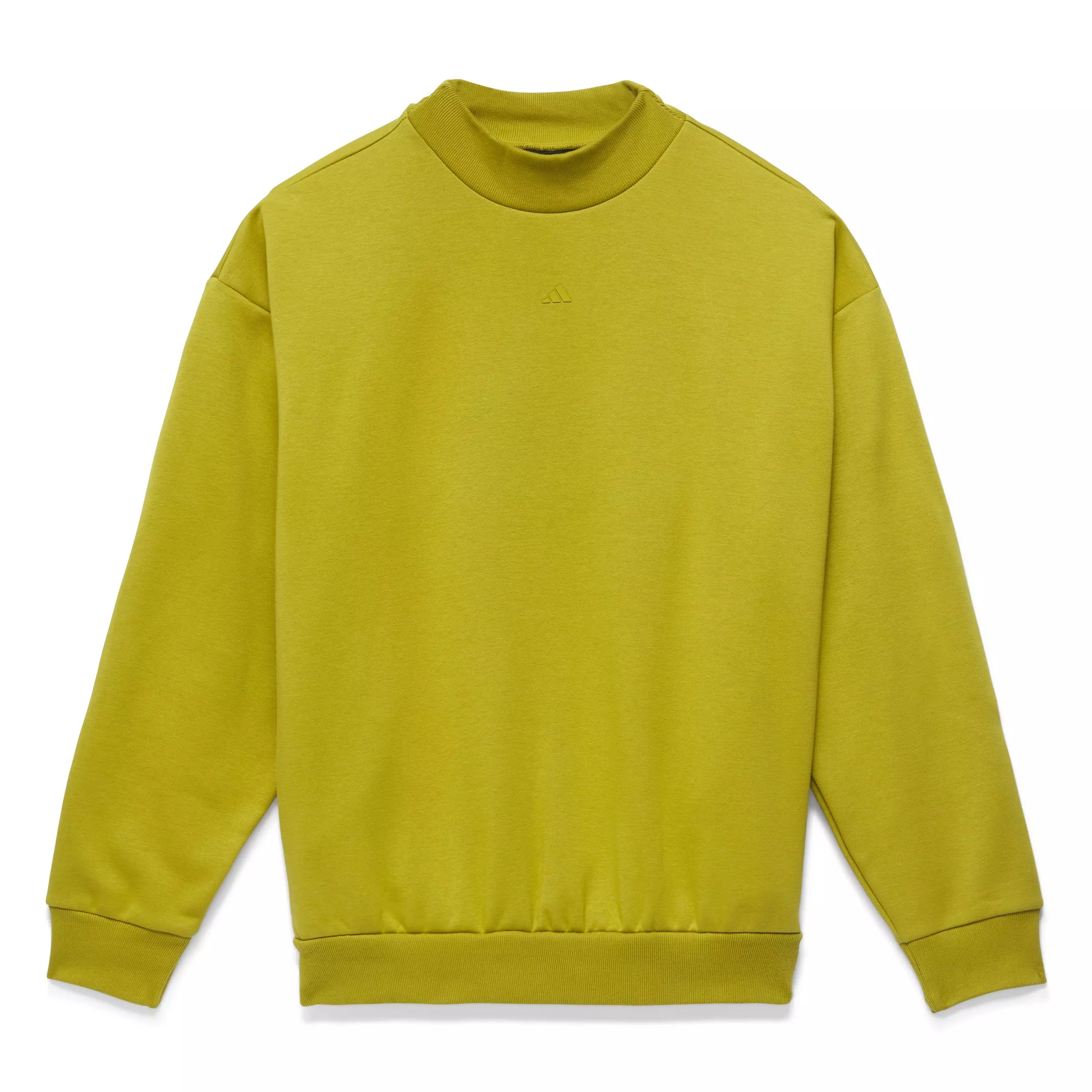 adidas Unisex Basketball Crew Sweatshirt - Pulse Olive - GREEN