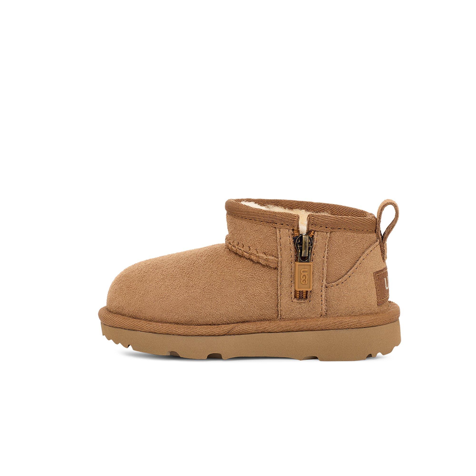 UGG Classic Ultra Mini Toddler Girls' "Chestnut" Boot