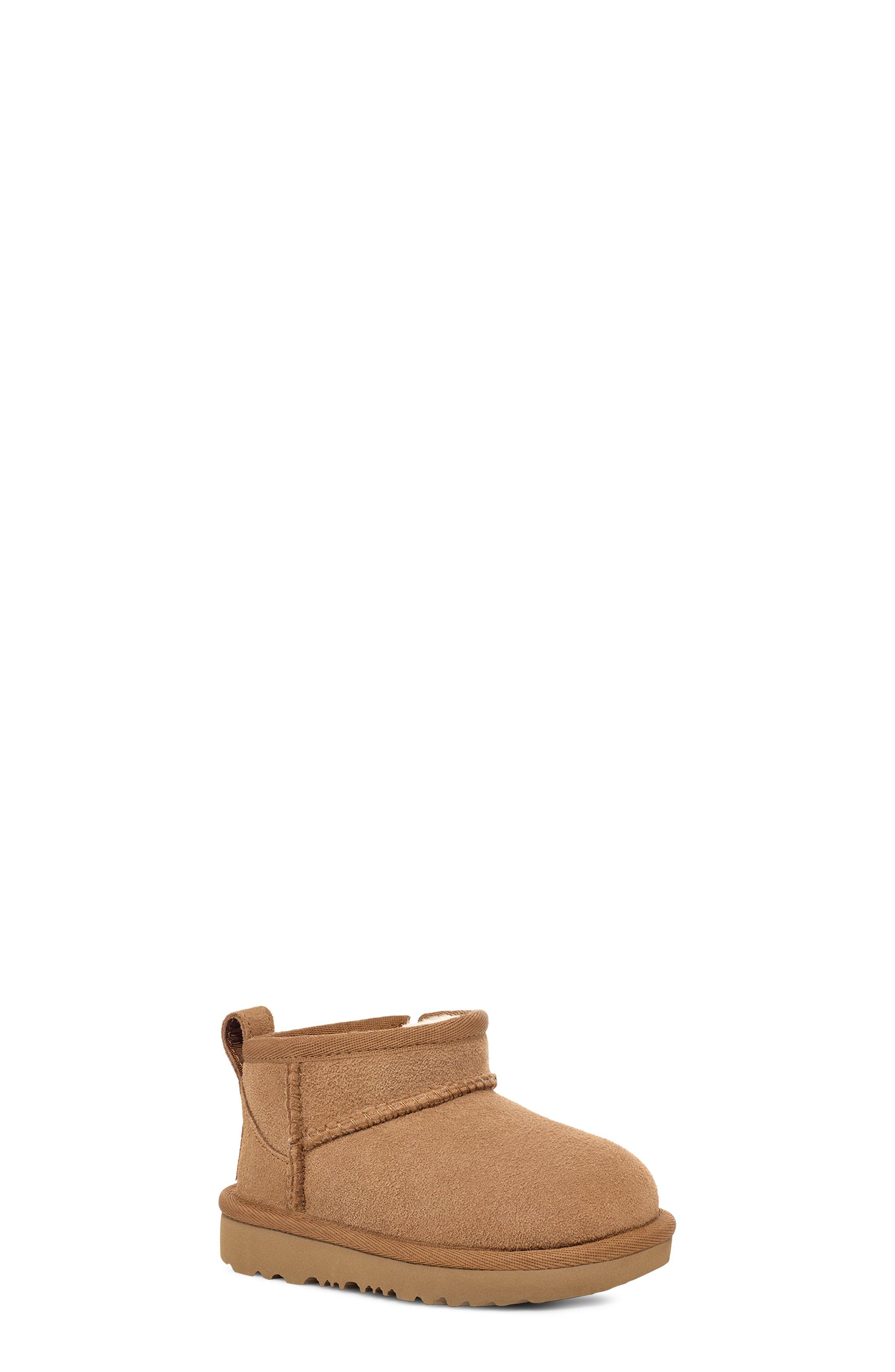 UGG Classic Ultra Mini Toddler Girls' "Chestnut" Boot