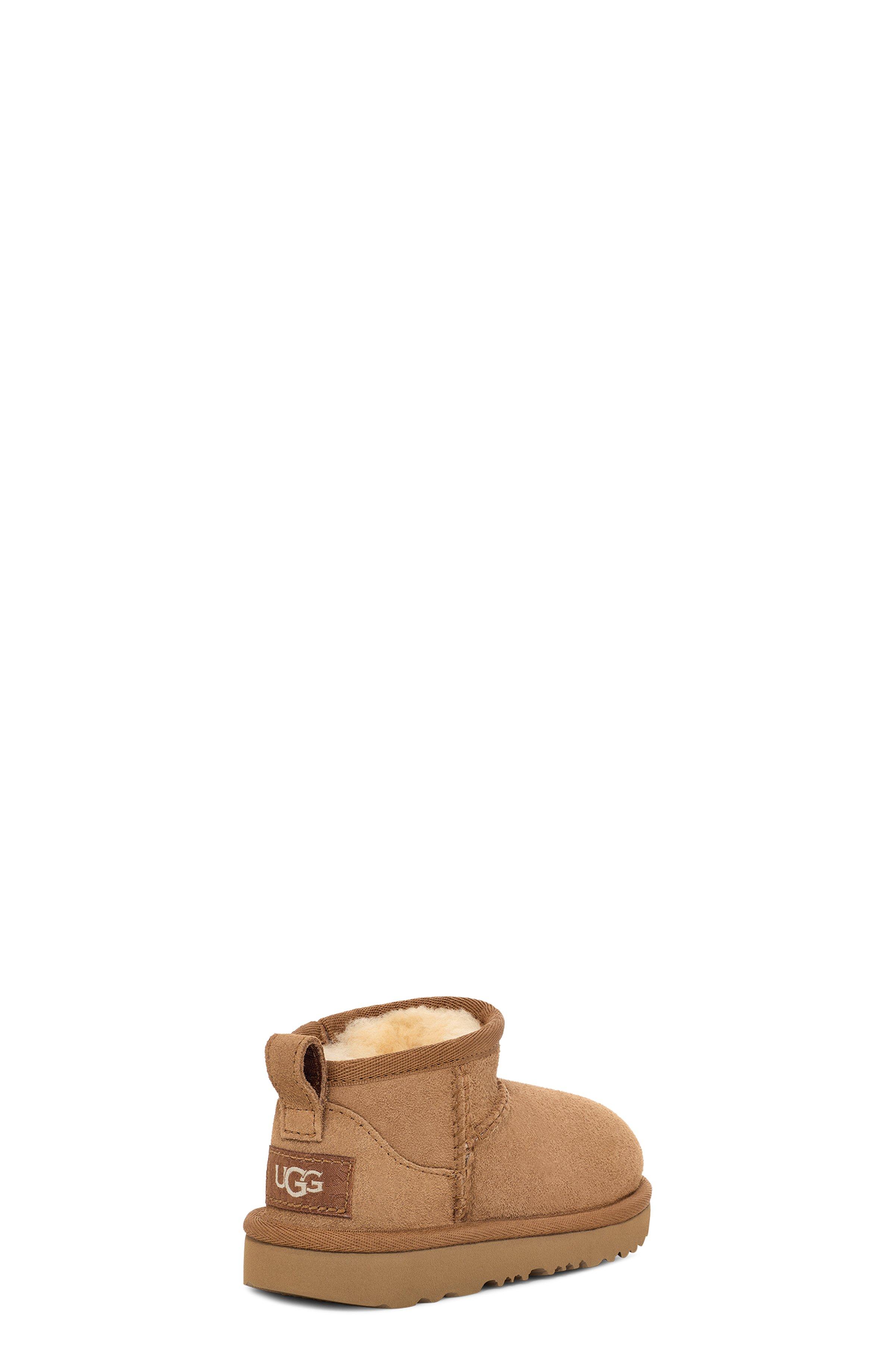 UGG Classic Ultra Mini Toddler Girls' "Chestnut" Boot