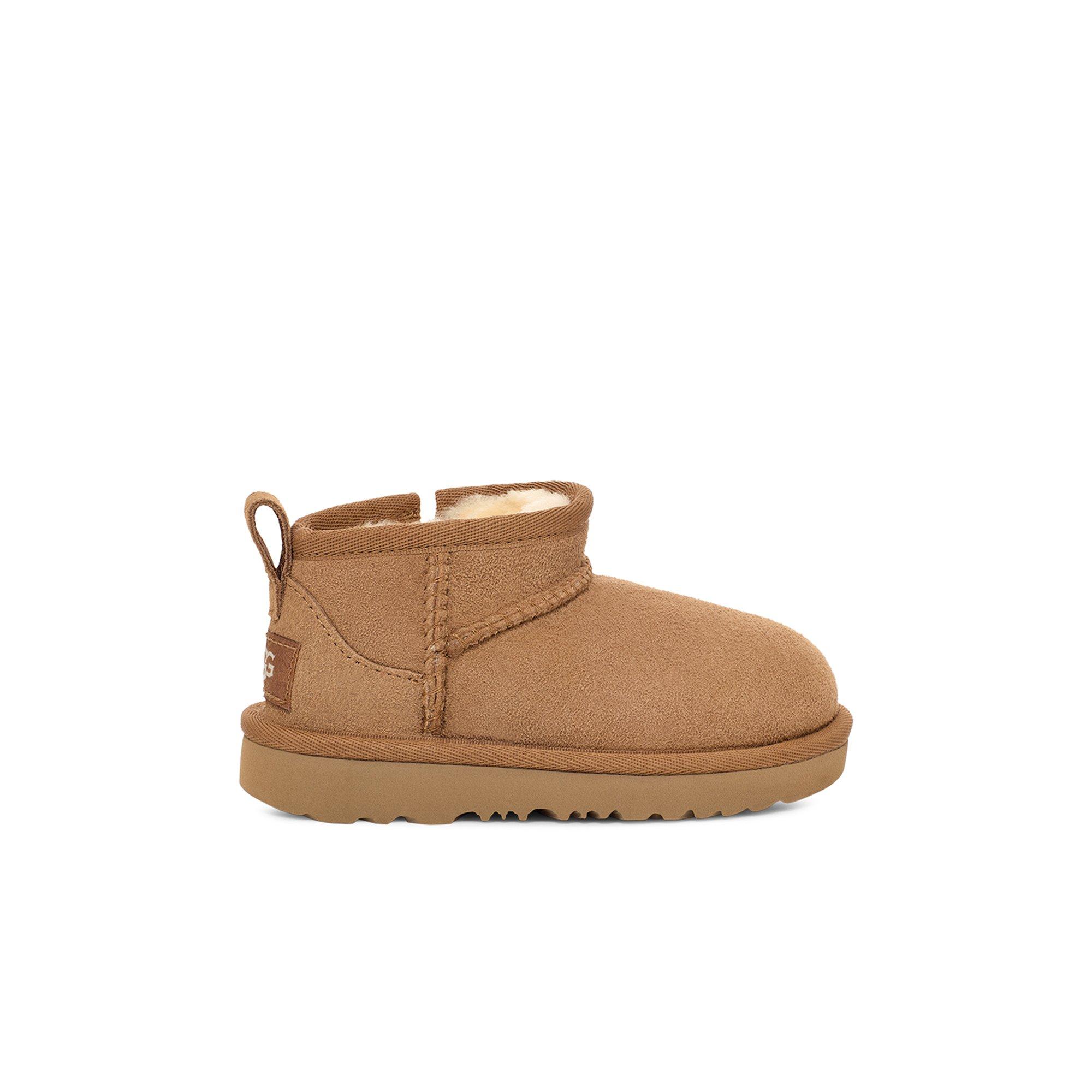 UGG Classic Ultra Mini Toddler Girls' "Chestnut" Boot