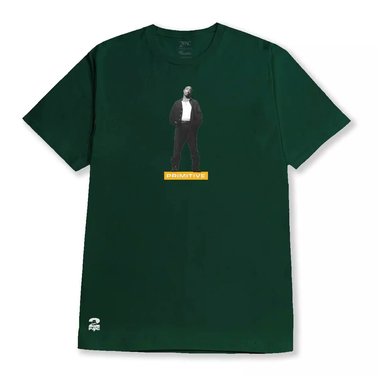 Primitive Men's Tupac Posted Tee - GREEN
