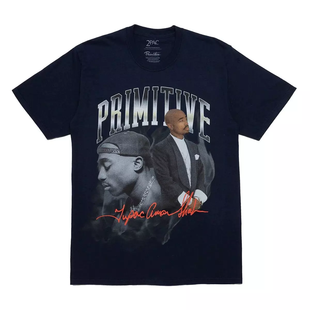 Primitive Men's Tupac Legend Tee - NAVY