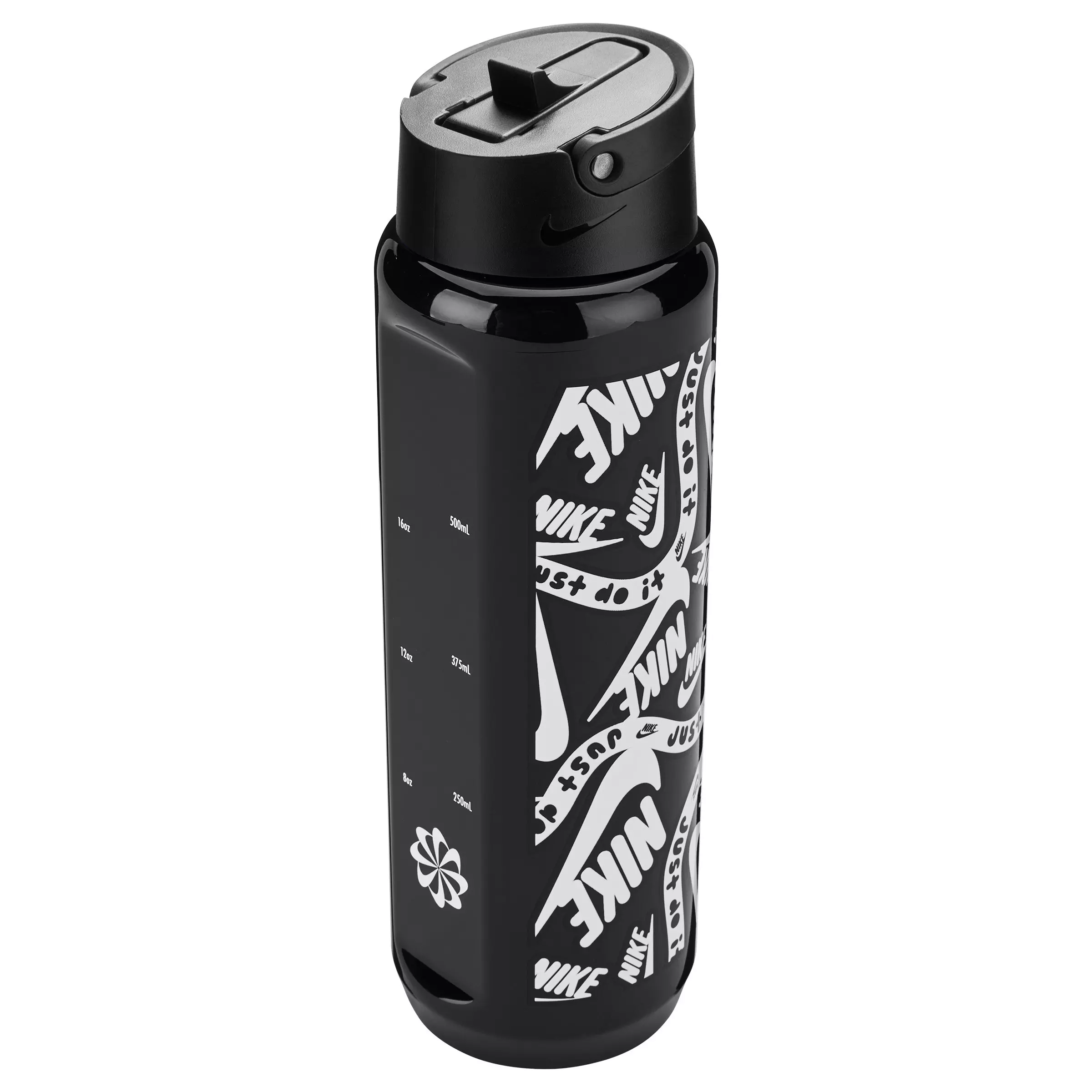 Nike TR Renew Recharge Straw Water Bottle -24oz. - BLACK/WHITE