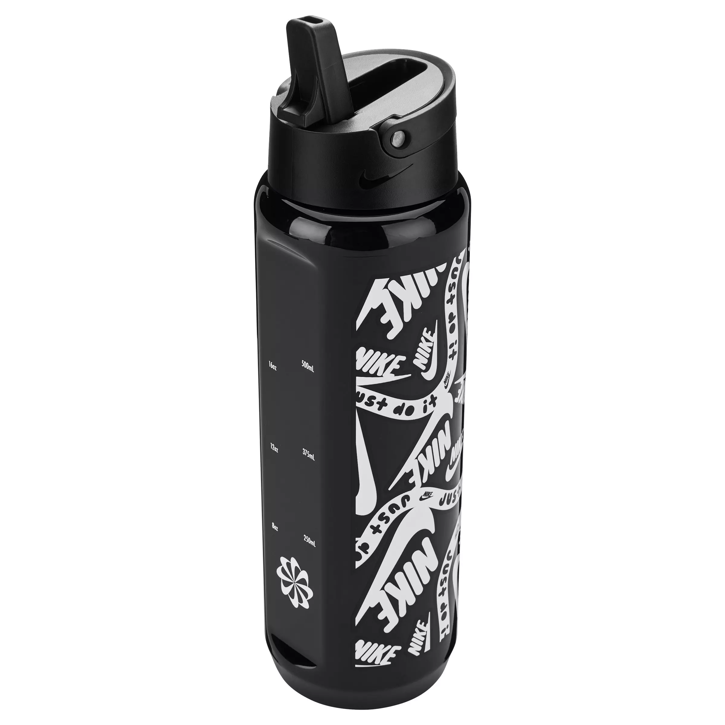 Nike TR Renew Recharge Straw Water Bottle -24oz. - BLACK/WHITE