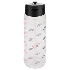 Nike Clear/Black TR Hypercharge Shaker Bottle - Clear/Black (One