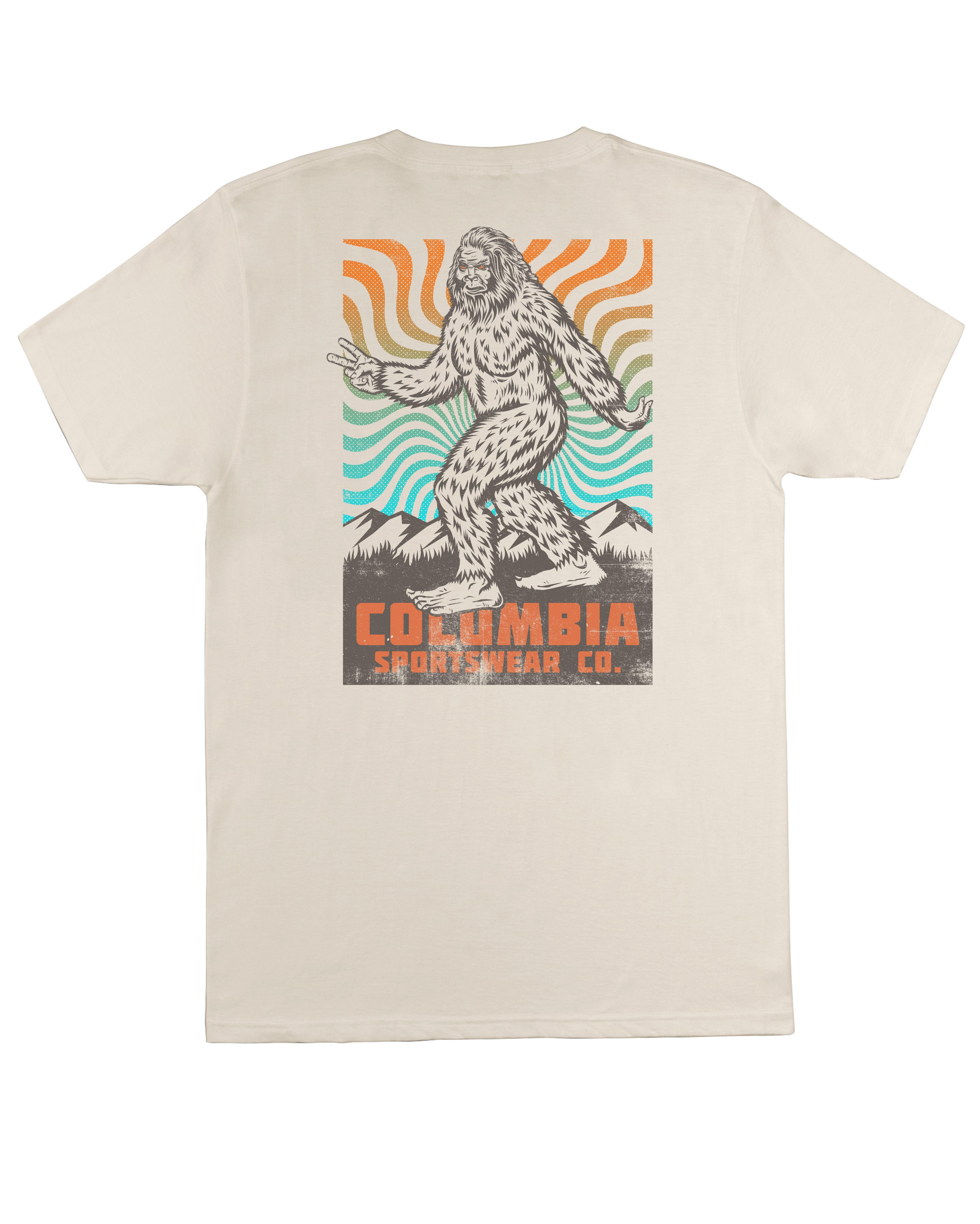 Columbia Men's Bigfoot Graphic Tee-Off-White - Hibbett | City Gear