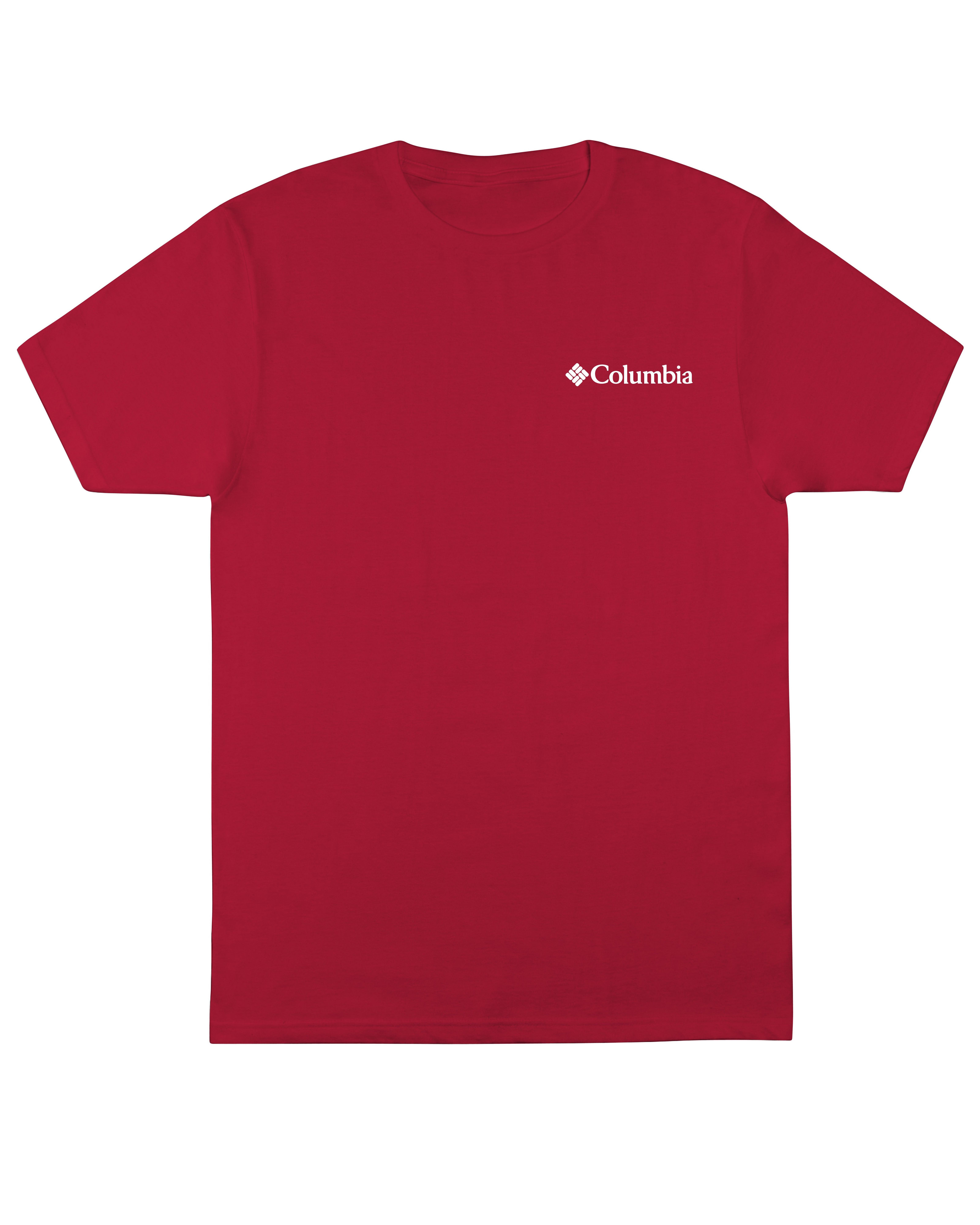 Columbia Men's Americana Mountain Tee-Red - RED Thumbnail View 2