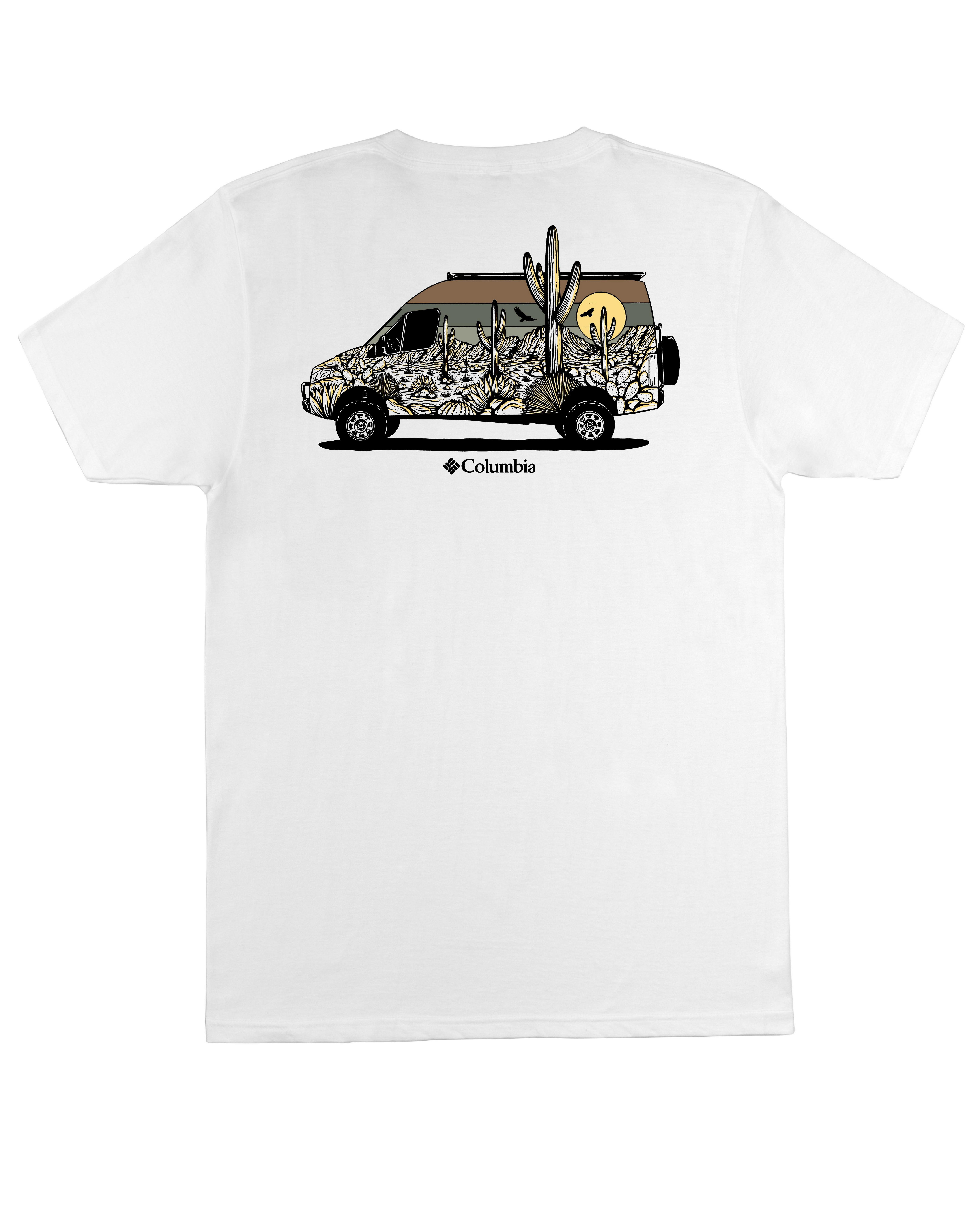 Columbia Men's Sonora Van Tee - WHITE Thumbnail View 1