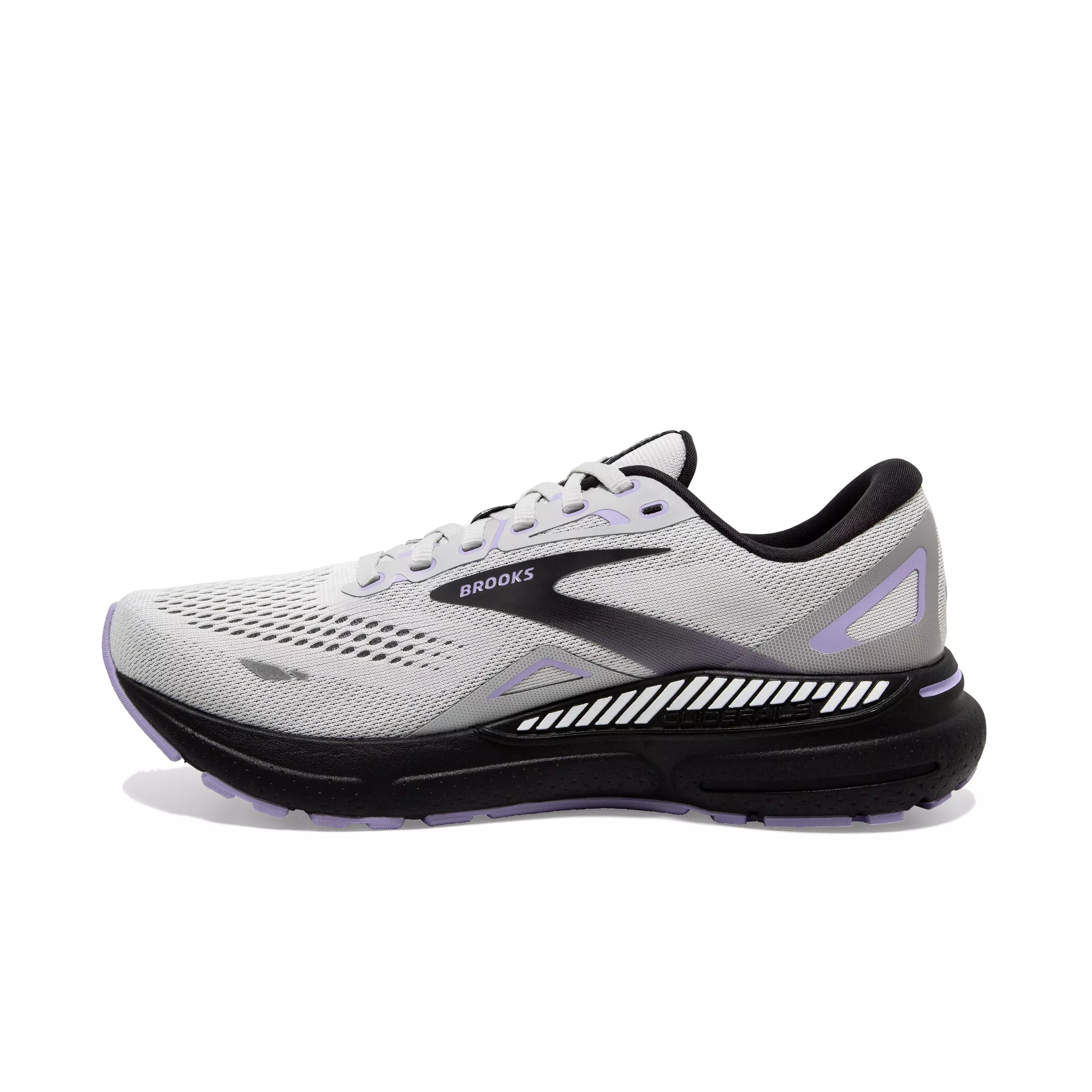 Brooks Adrenaline GTS 23 "Grey/Black/Purple" Women's Running Shoe - GREY