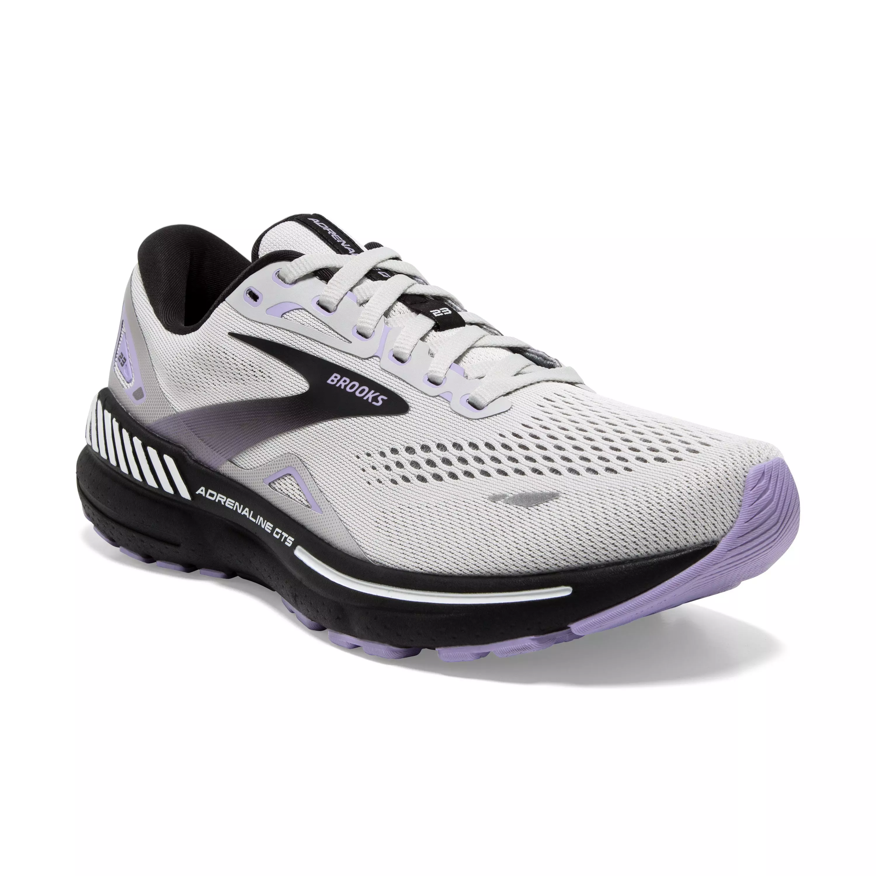 Brooks Adrenaline GTS 23 "Grey/Black/Purple" Women's Running Shoe - GREY