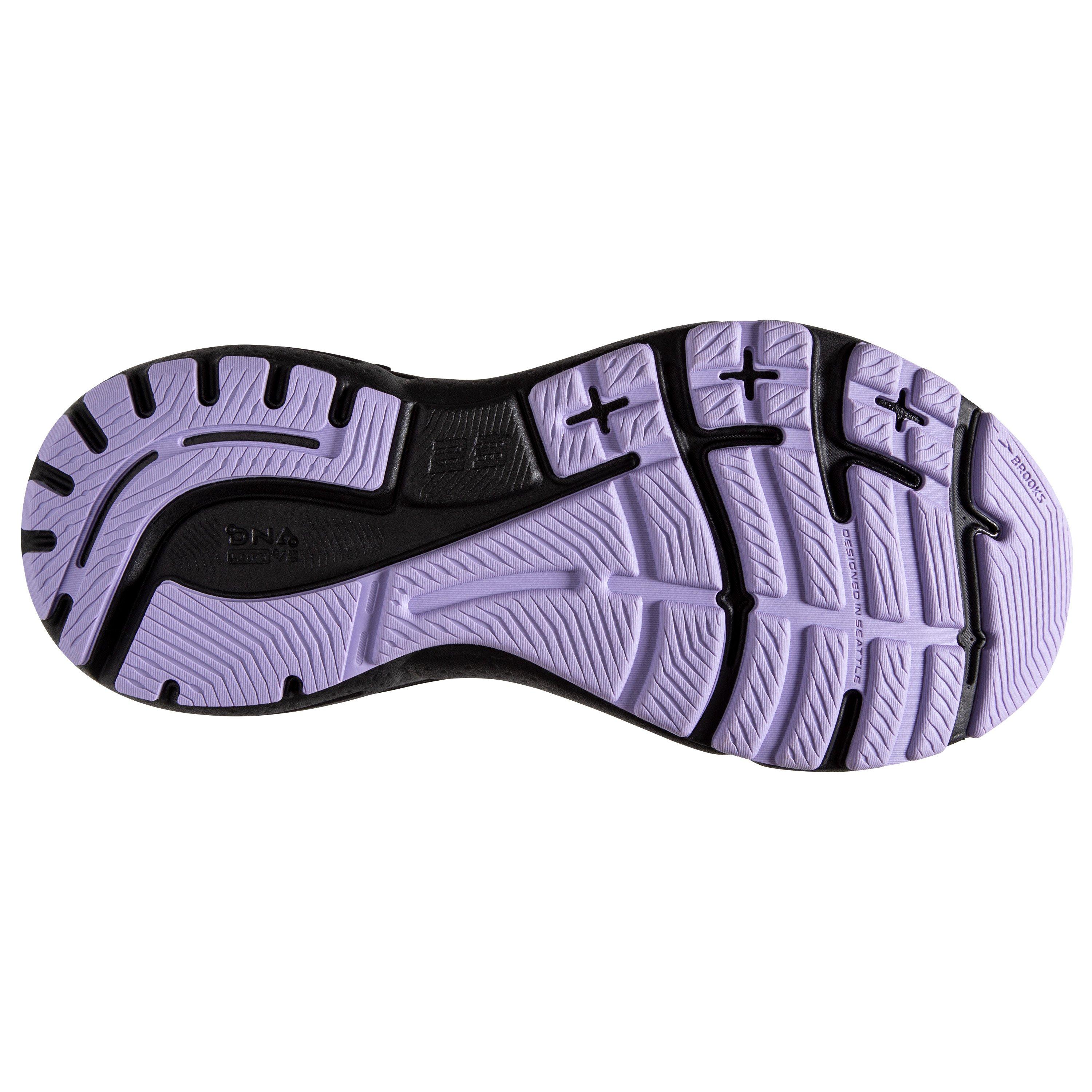 Brooks Adrenaline GTS 23 Grey/Black/Purple Women's Running Shoe - Hibbett