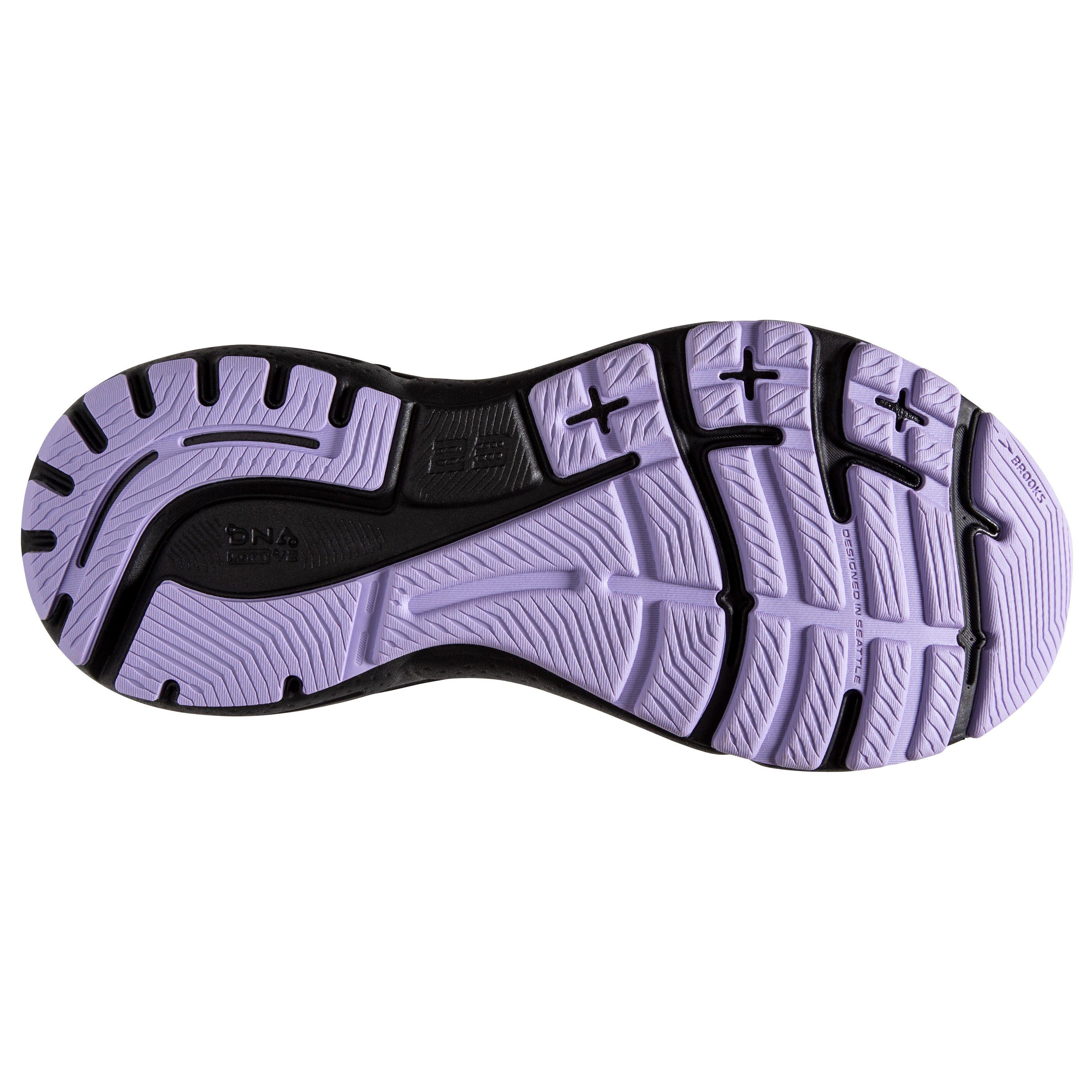 Brooks Adrenaline GTS 23 "Grey/Black/Purple" Women's Running Shoe - GREY Thumbnail View 6