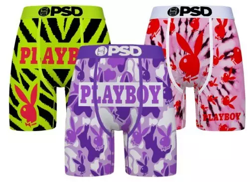 PSD Men's Playboy Bright Underwear-3PK - MULTI-COLOR