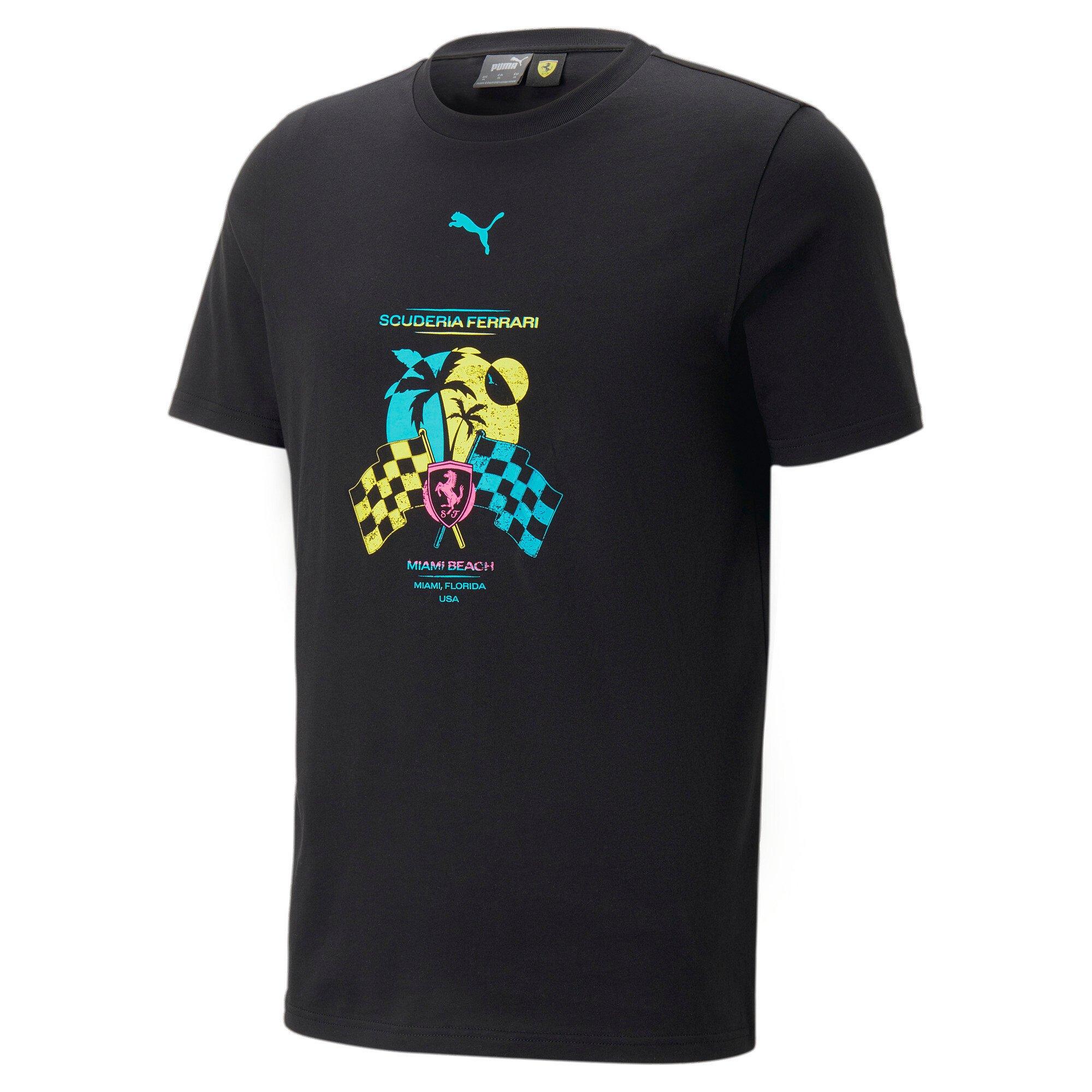 Puma Men's SF Miami Race Tee - Black - BLACK