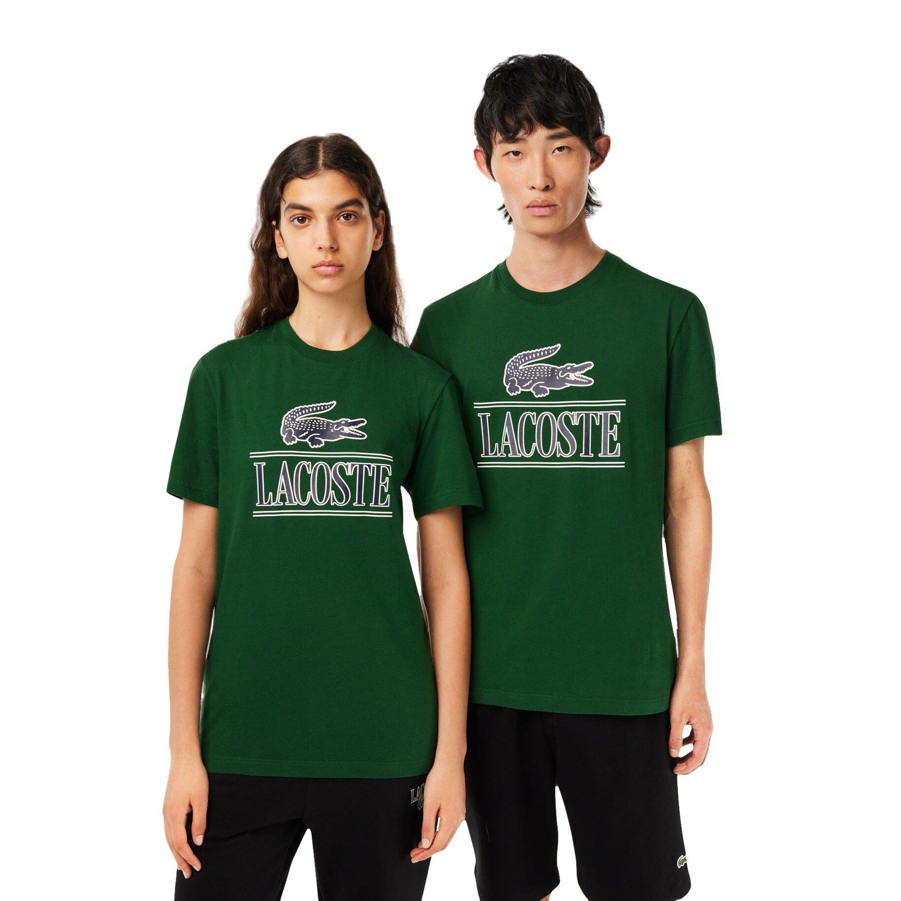 Lacoste Men's Varsity Tee - Green - GREEN