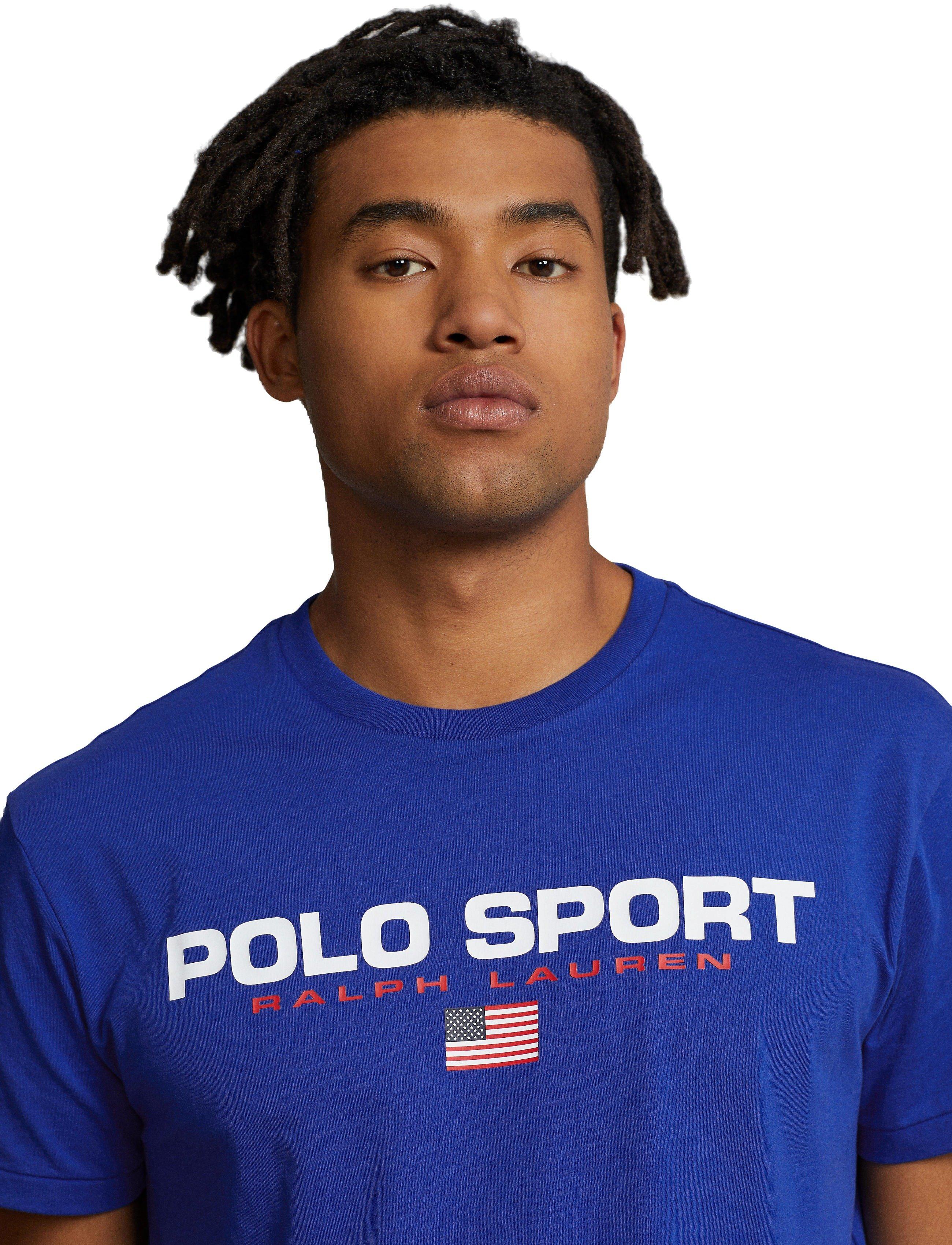 Polo Sport Large Logo Men's Royal Tee