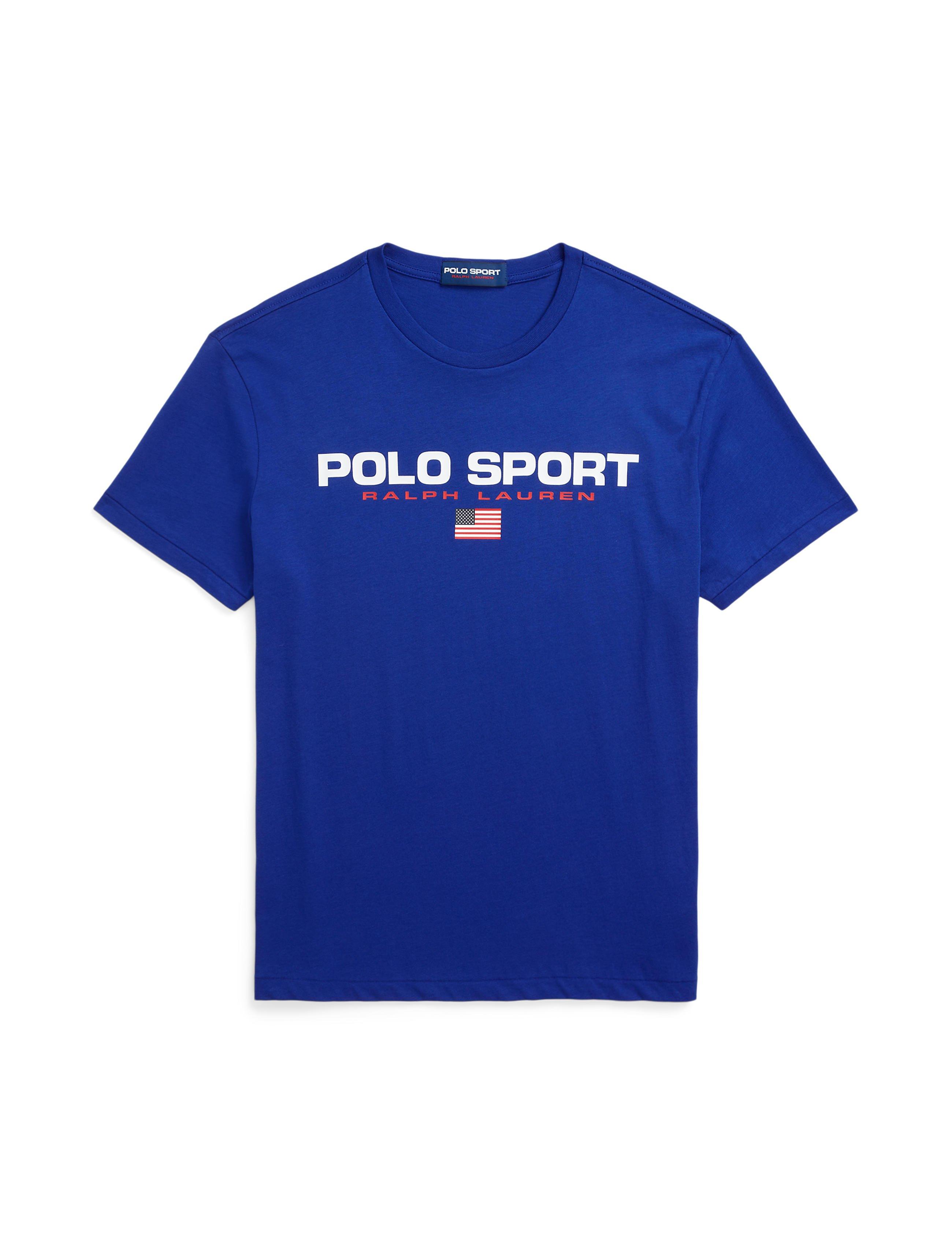 Polo Sport Large Logo Men's Royal Tee