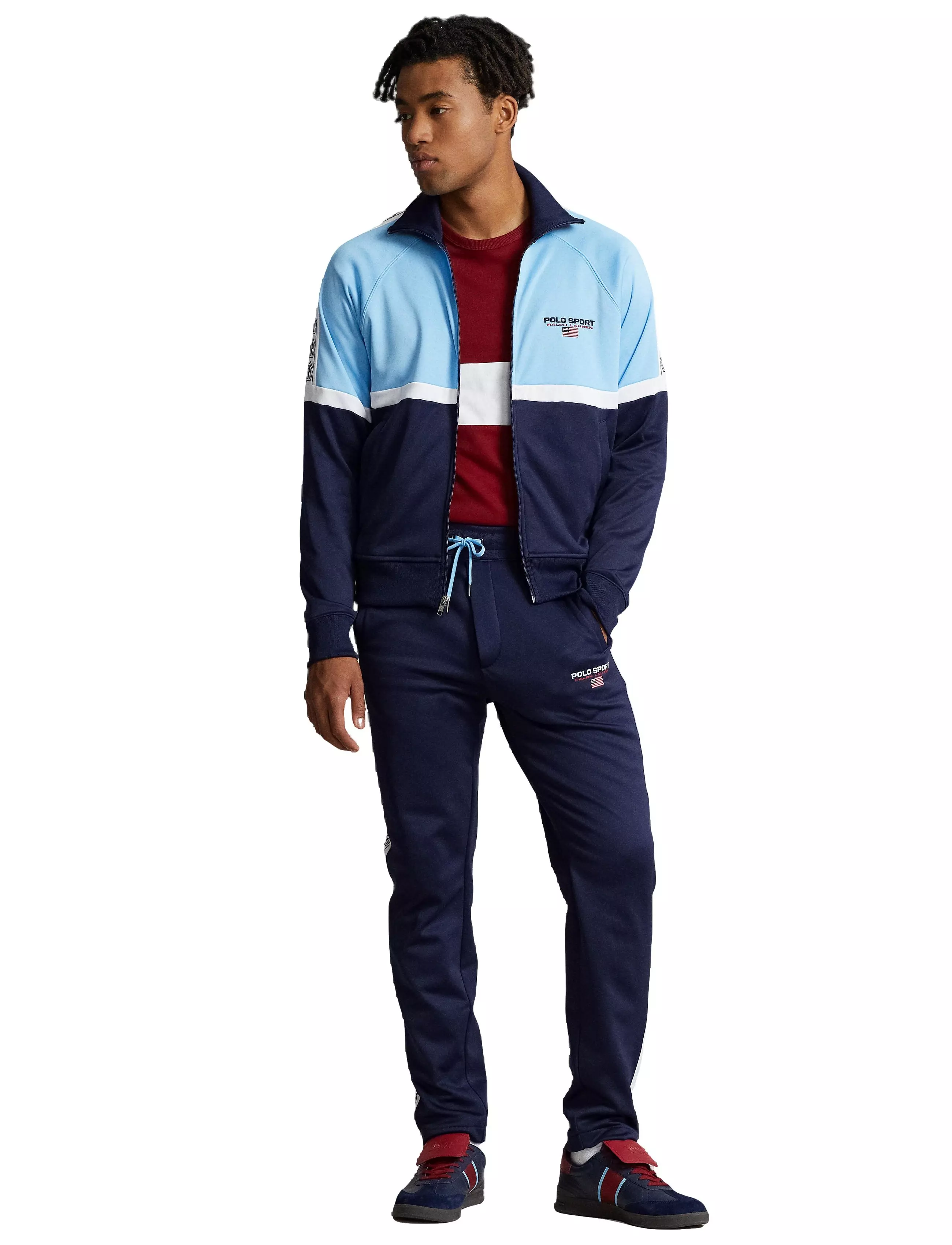 Polo Men's Sport Track Pants-Navy - NAVY