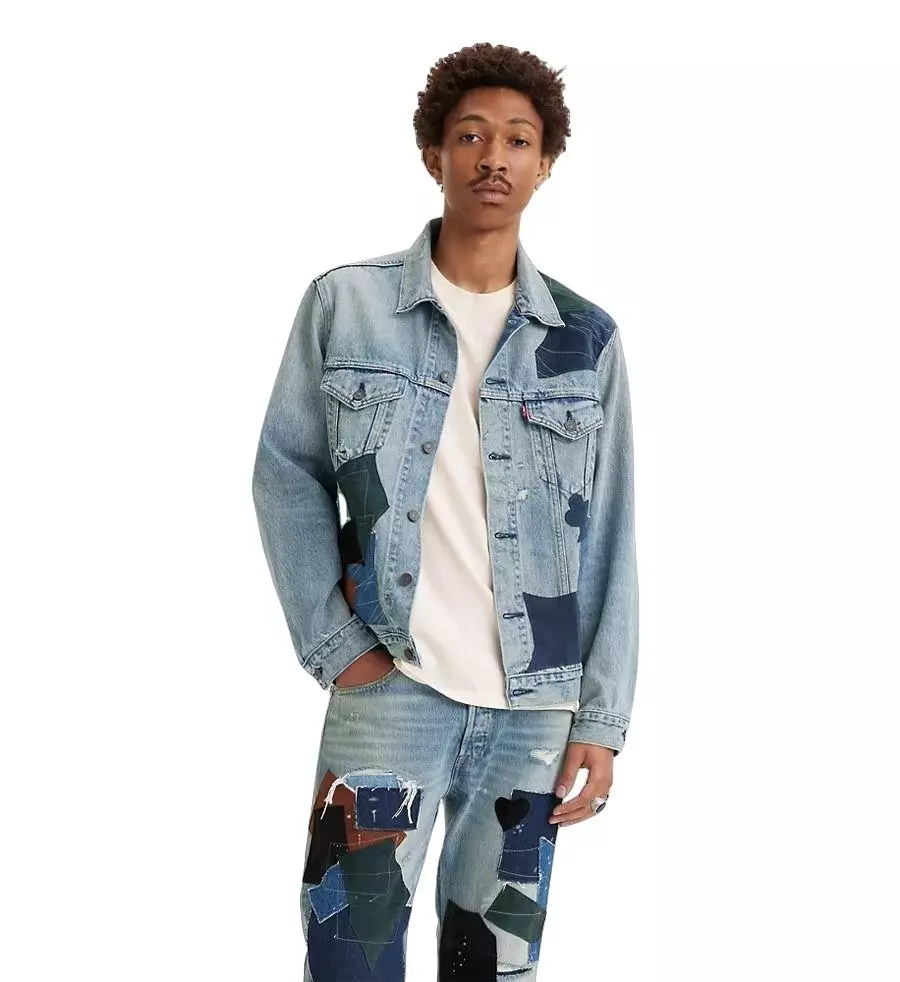 Levi's Men's Vintage Trucker Patch Denim Jacket - BLUE