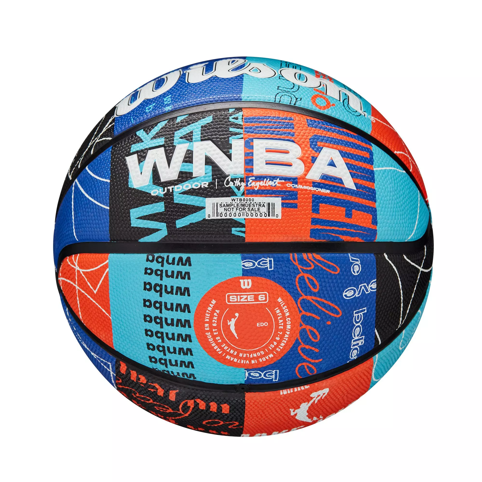 Wilson WNBA Heir DNA Basketball 28.5 - MULTI-COLOR