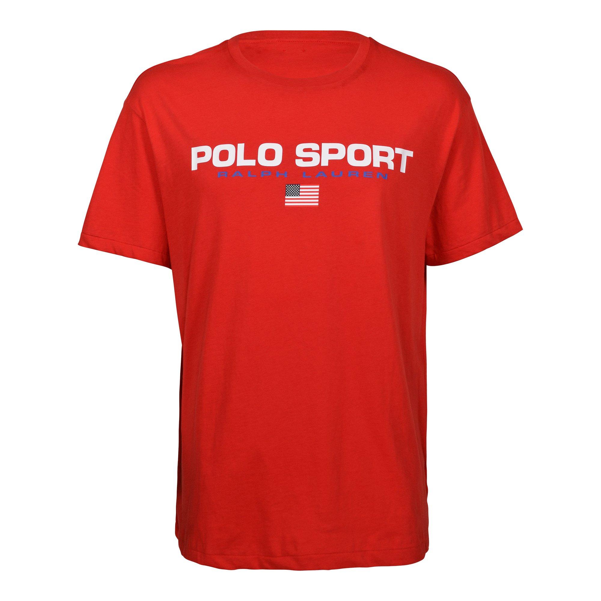 Polo Sport Men's Large Logo Tee - Red