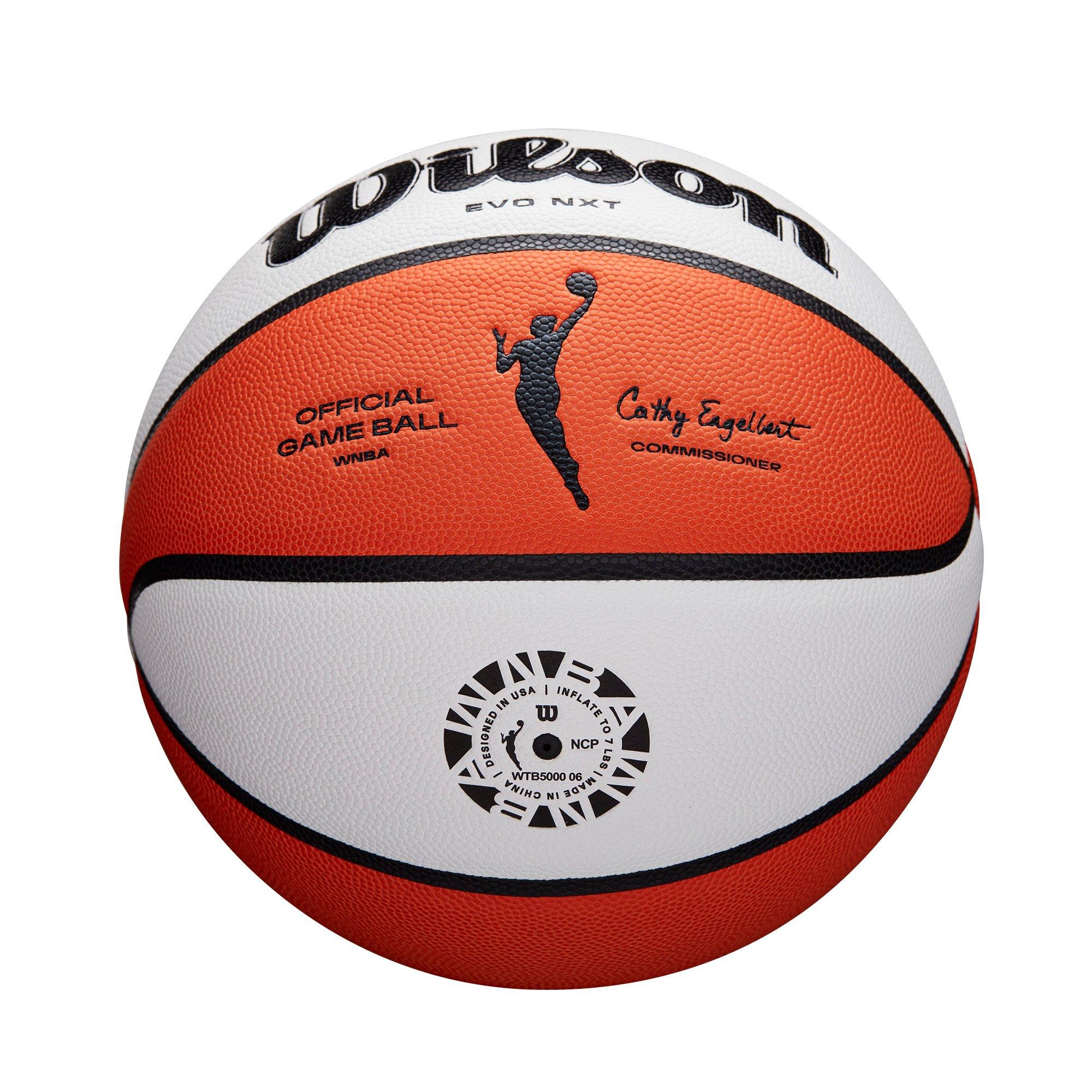 Wilson WNBA Official Game Basketball 28.5" - WHITE/ORANGE