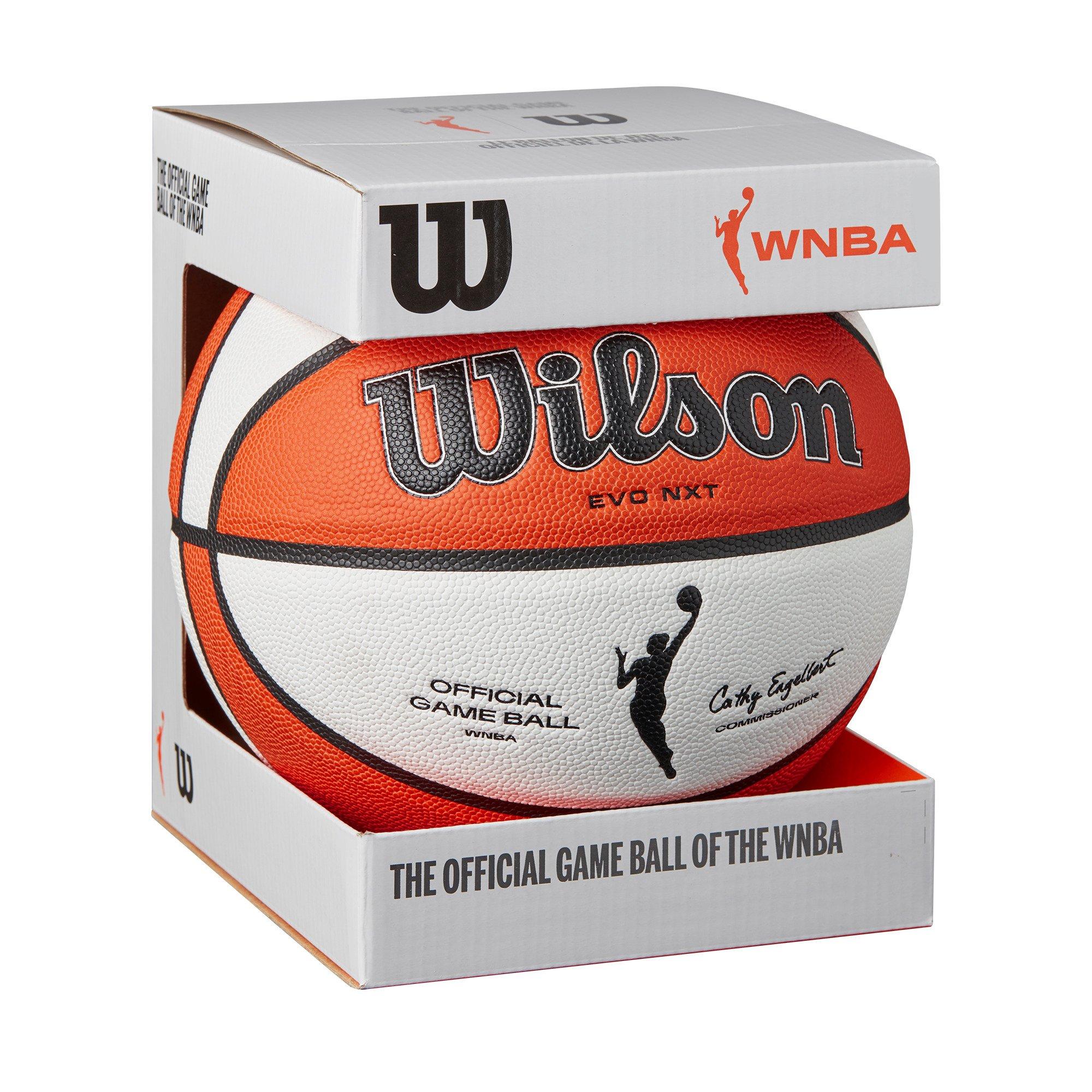 Wilson WNBA Official Game Basketball 28.5" - WHITE/ORANGE