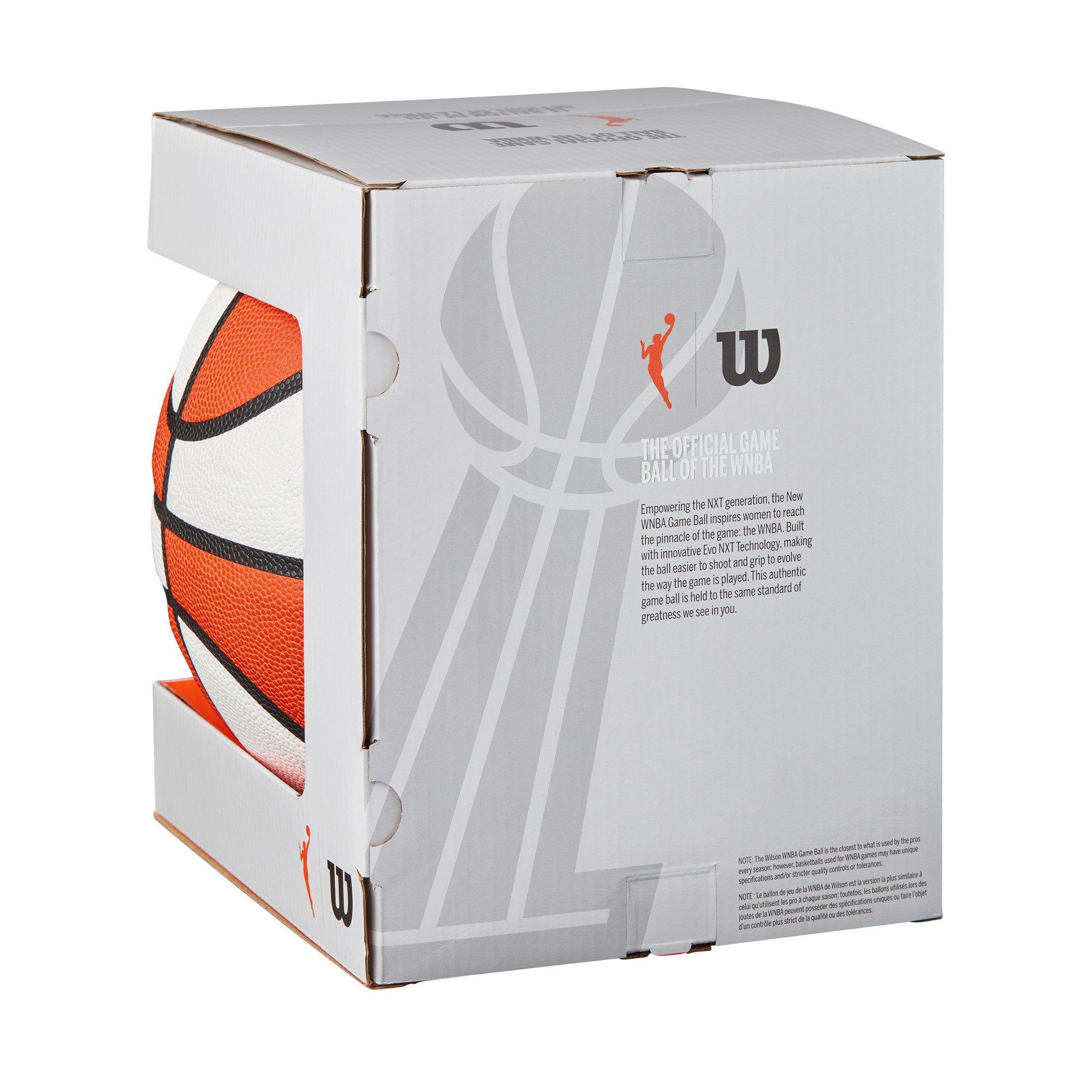Wilson WNBA Official Game Basketball 28.5" - WHITE/ORANGE
