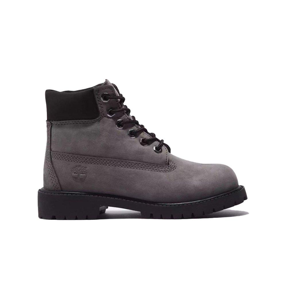 Timberland 6" Premium Grade School Boys' "Medium Grey Nubuck" Boot