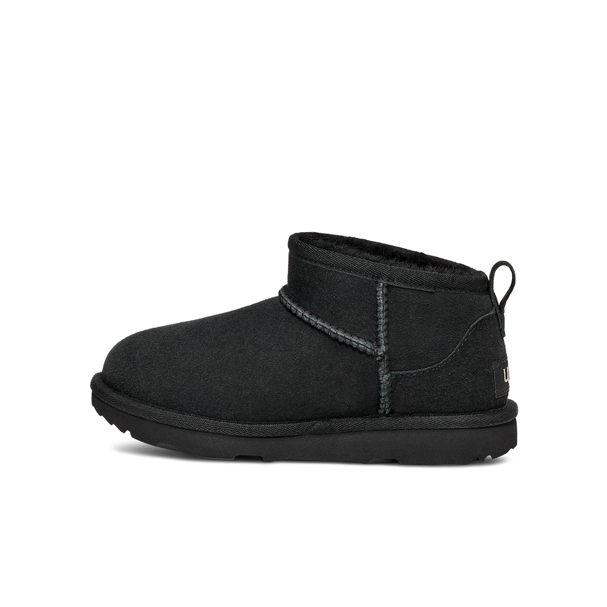 UGG Classic Ultra Mini Grade School Girls' "Black" Boot