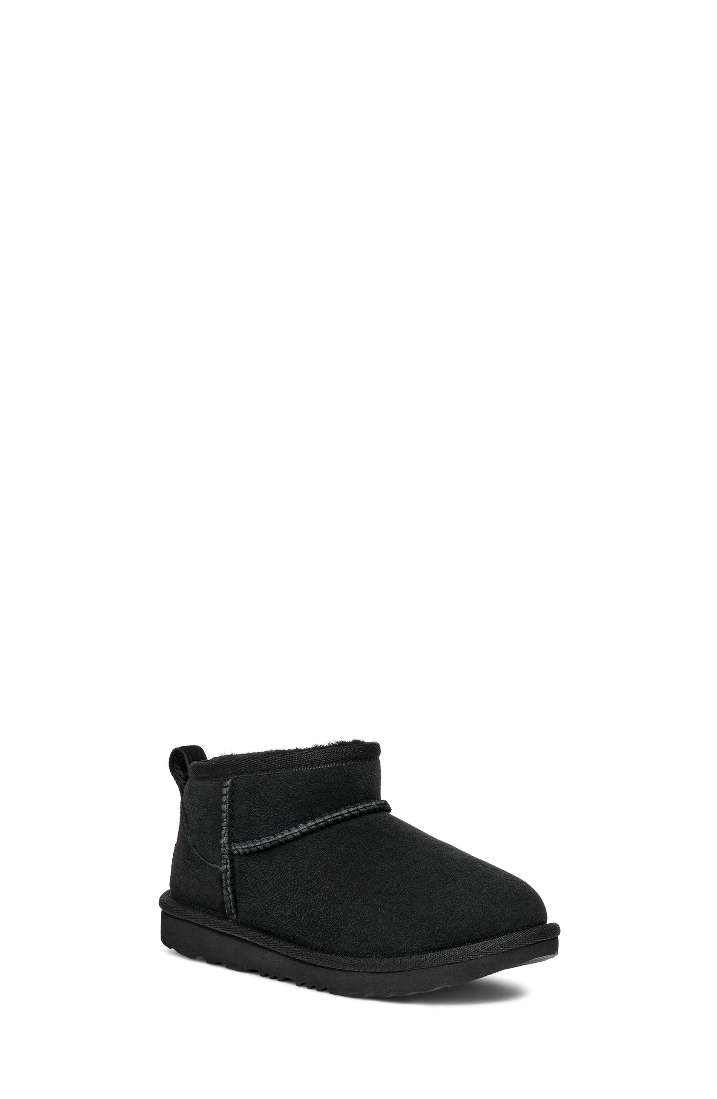 UGG Classic Ultra Mini Grade School Girls' "Black" Boot