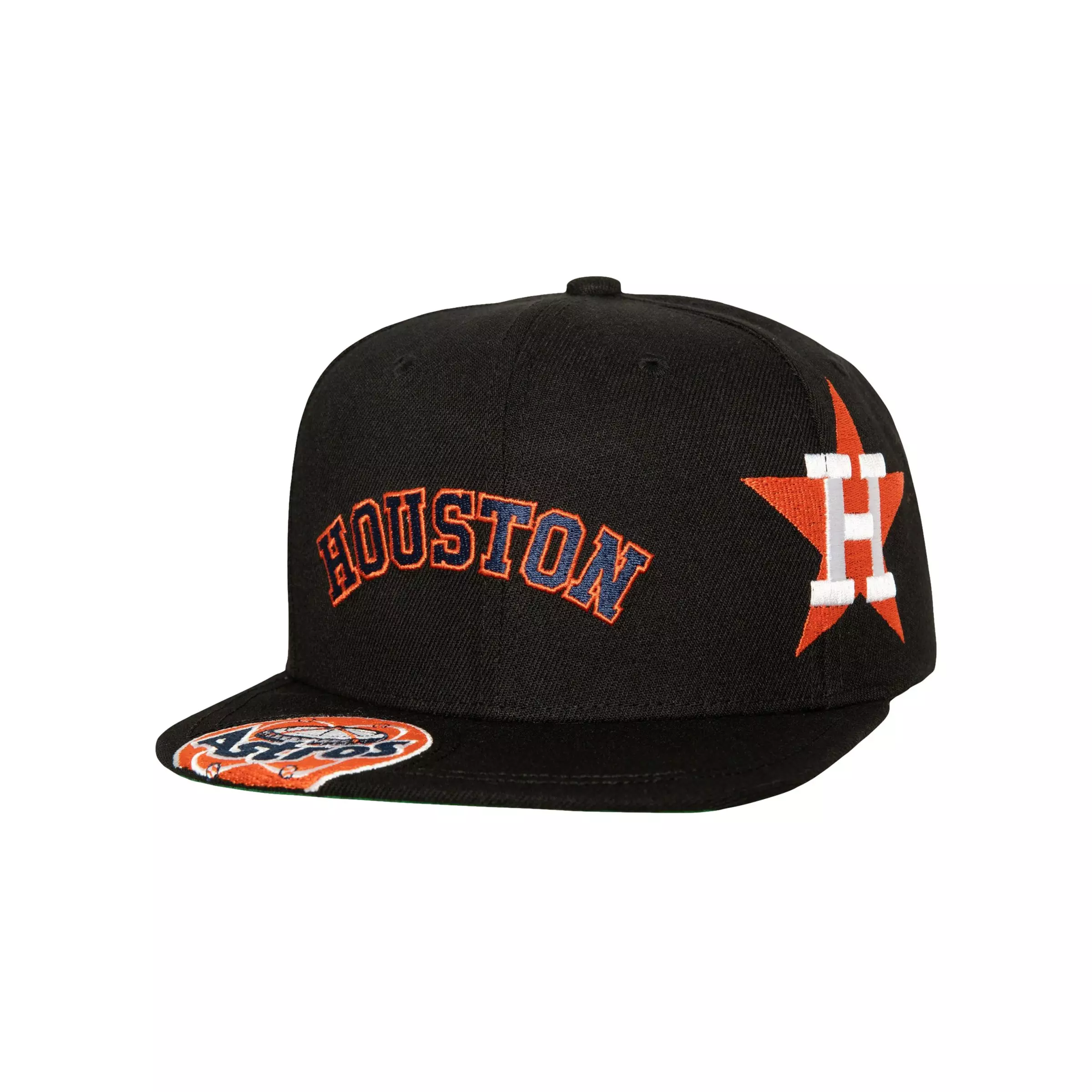Mitchell & Ness Houston Astros Landed Snapback - BLACK